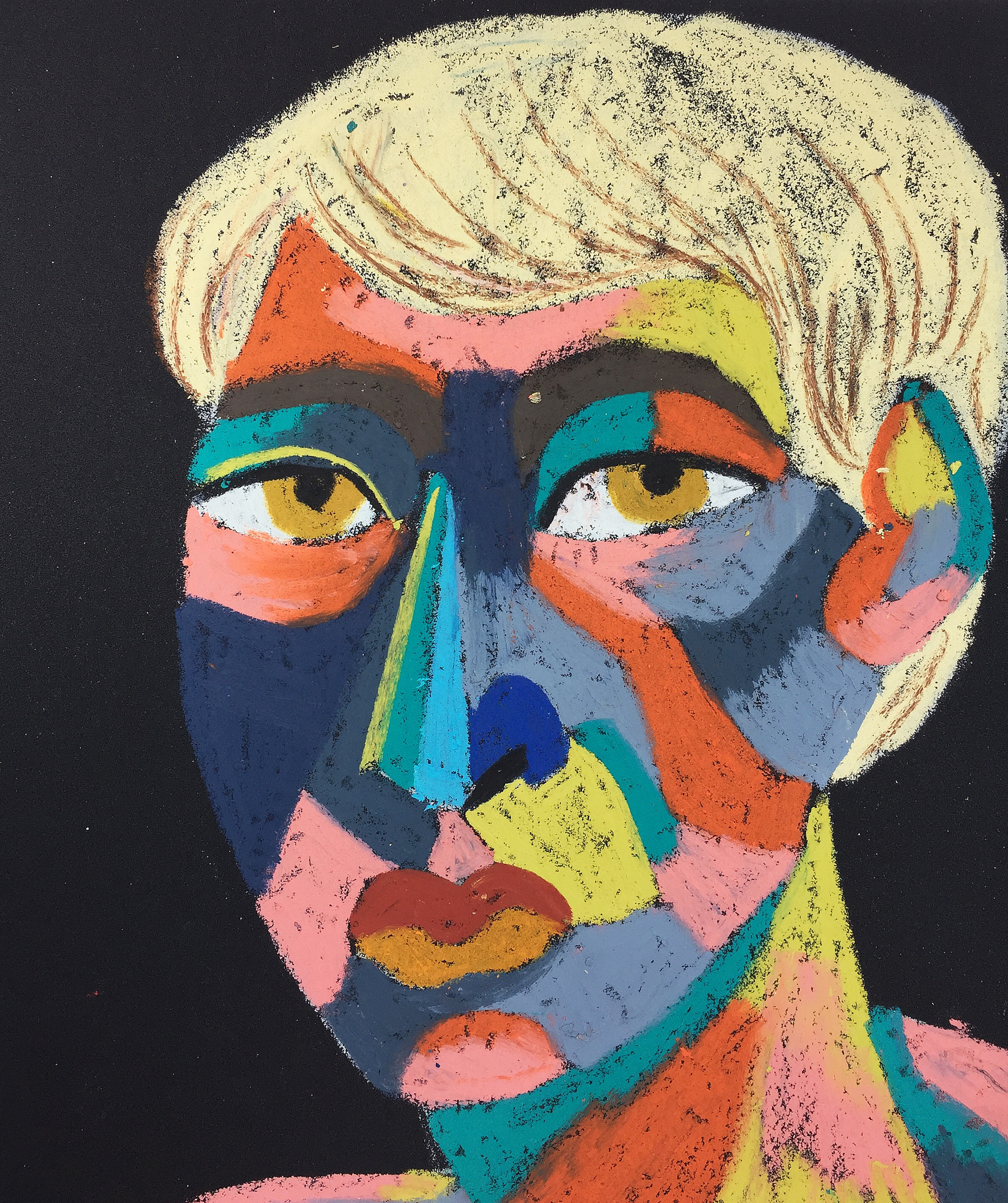 Title: From a Fairy Tale Material: Oil pastel, sandpaper Size: 28 x 23 cm Название: Из сказки   Материал: масляная пастель, наждачная бумага  Размер: 28 х 23 см 