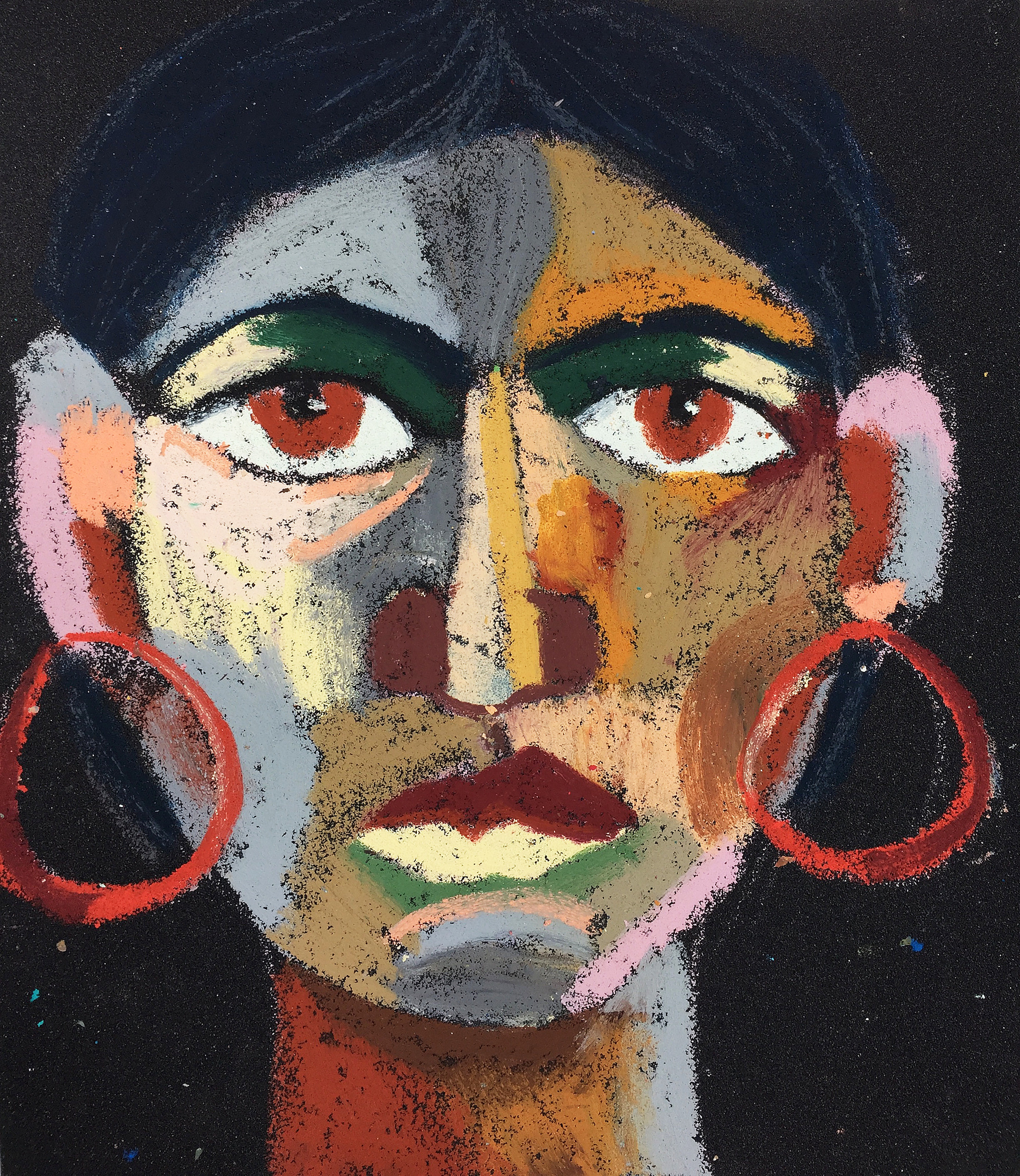 Title: Hakuna Matata Material: Oil pastel, sandpaper Size: 28 x 23 cm Название: Hakuna Matata   Материал: масляная пастель, наждачная бумага  Размер: 28 х 23 см