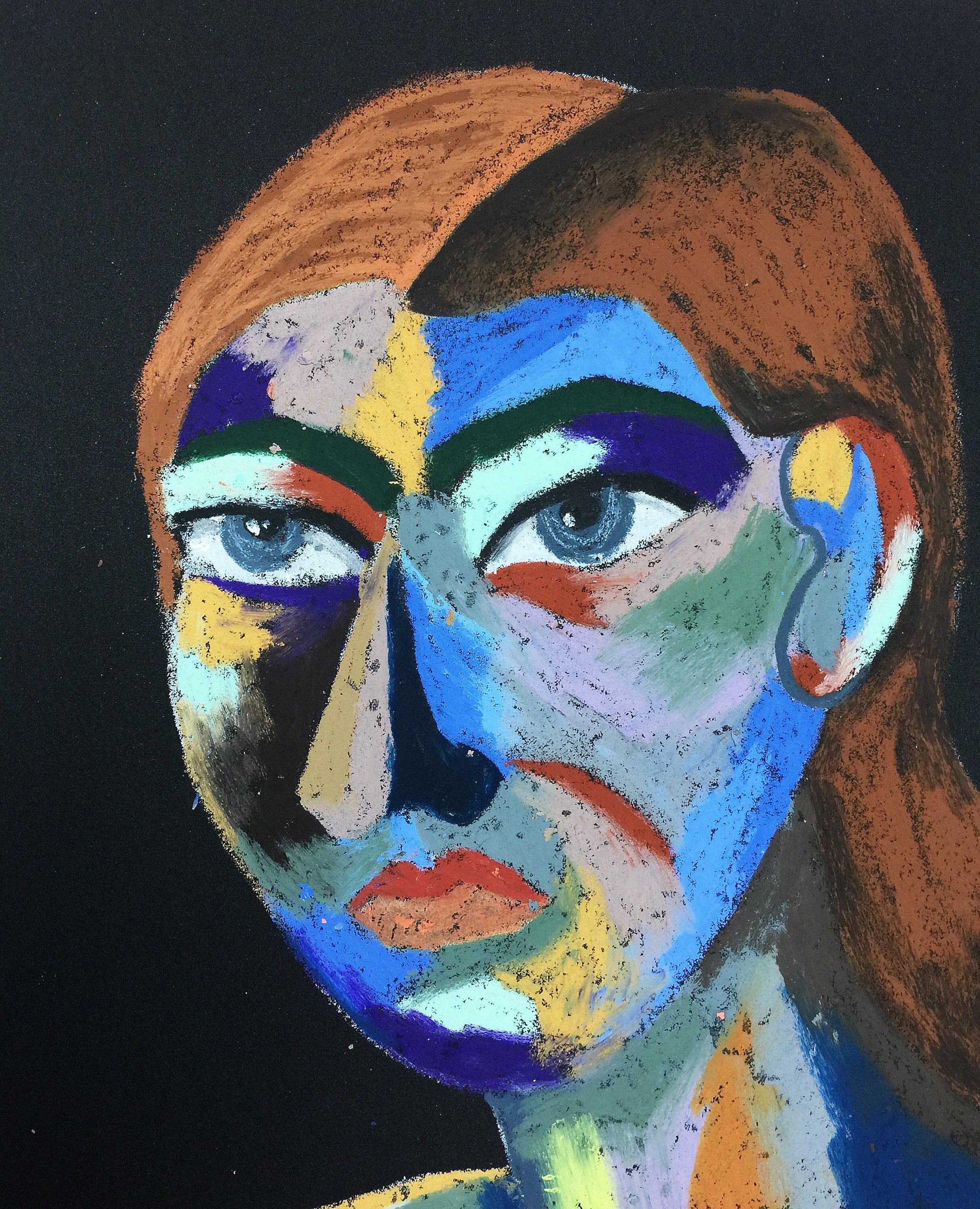 Title: Fishing Trip Material: Oil pastel, sandpaper Size: 28 x 23 cm Название: Рыбаловка   Материал: масляная пастель, наждачная бумага  Размер: 28 х 23 см