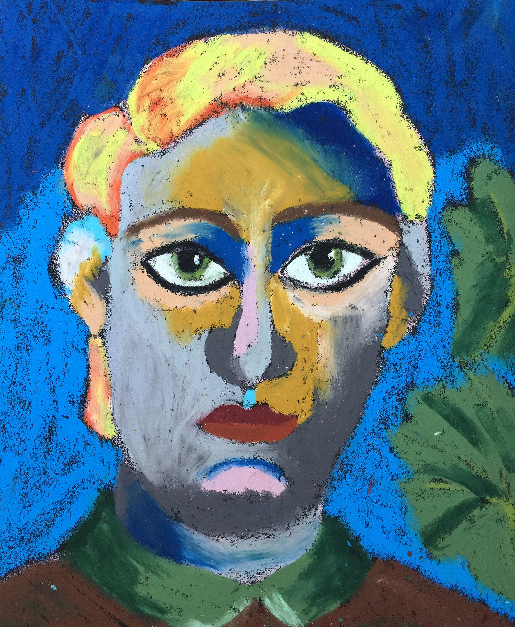 Title: Actress Material: Oil Pastel, Sandpaper Size: 28 x 23 cm Название: Актриса   Материал: масляная пастель, наждачная бумага  Размер: 28 х 23 см