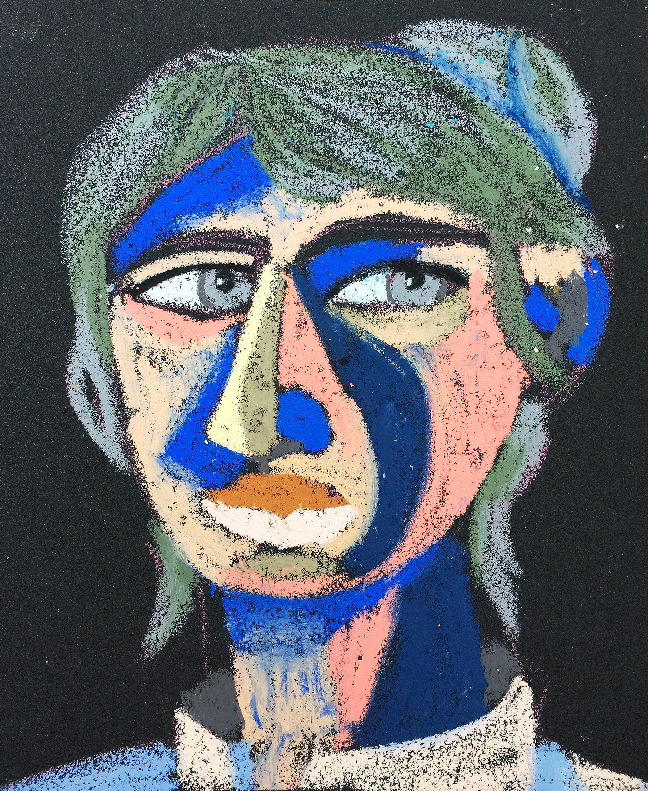 Title: Coquette Material: Oil pastel, sandpaper Size: 28 x 23 cm Название: Кокетка   Материал: масляная пастель, наждачная бумага  Размер: 28 х 23 см