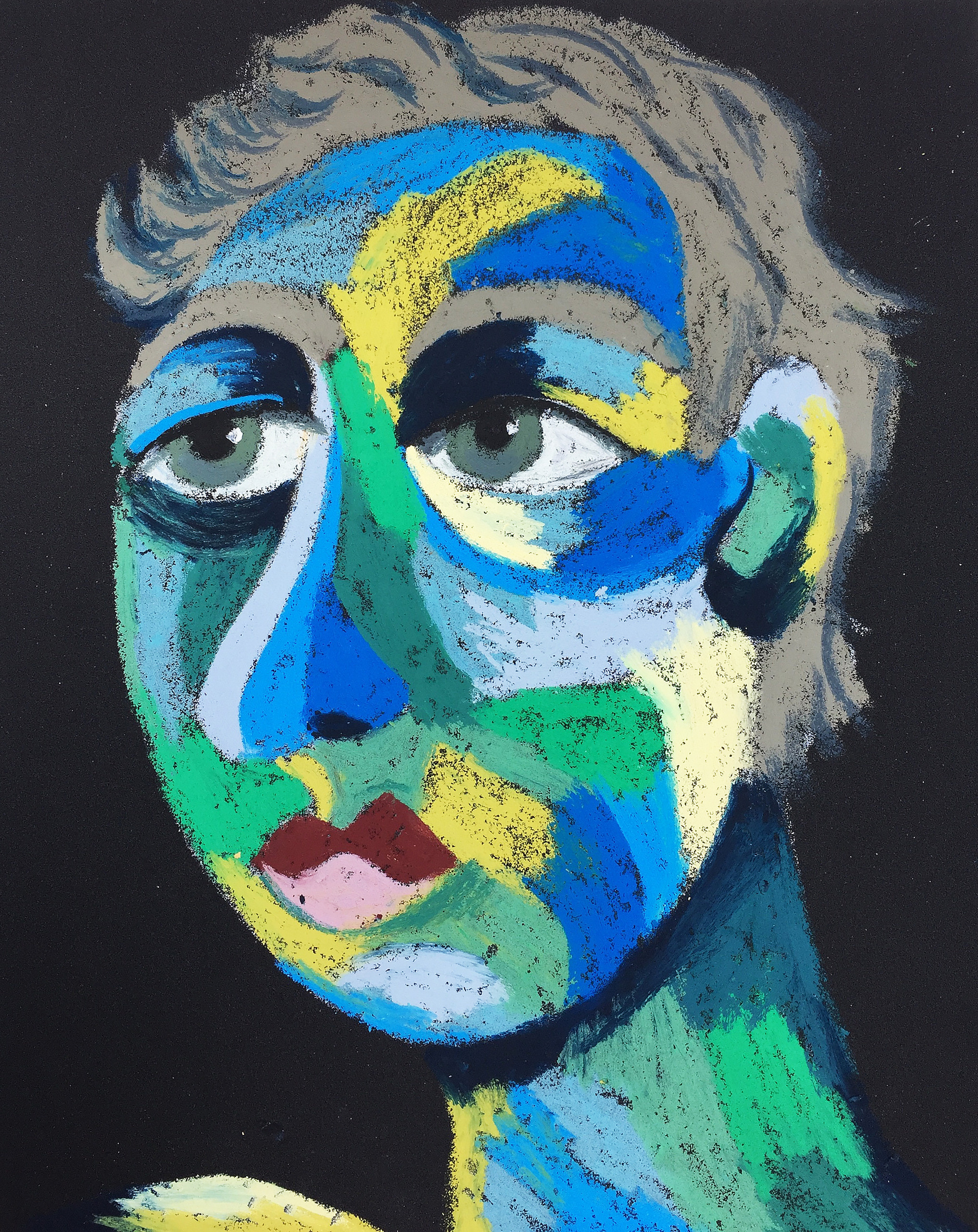 Title: Little Ships Material: Oil pastel, sandpaper Size: 28 x 23 cm Название: Корабликов   Материал: масляная пастель, наждачная бумага  Размер: 28 х 23 см