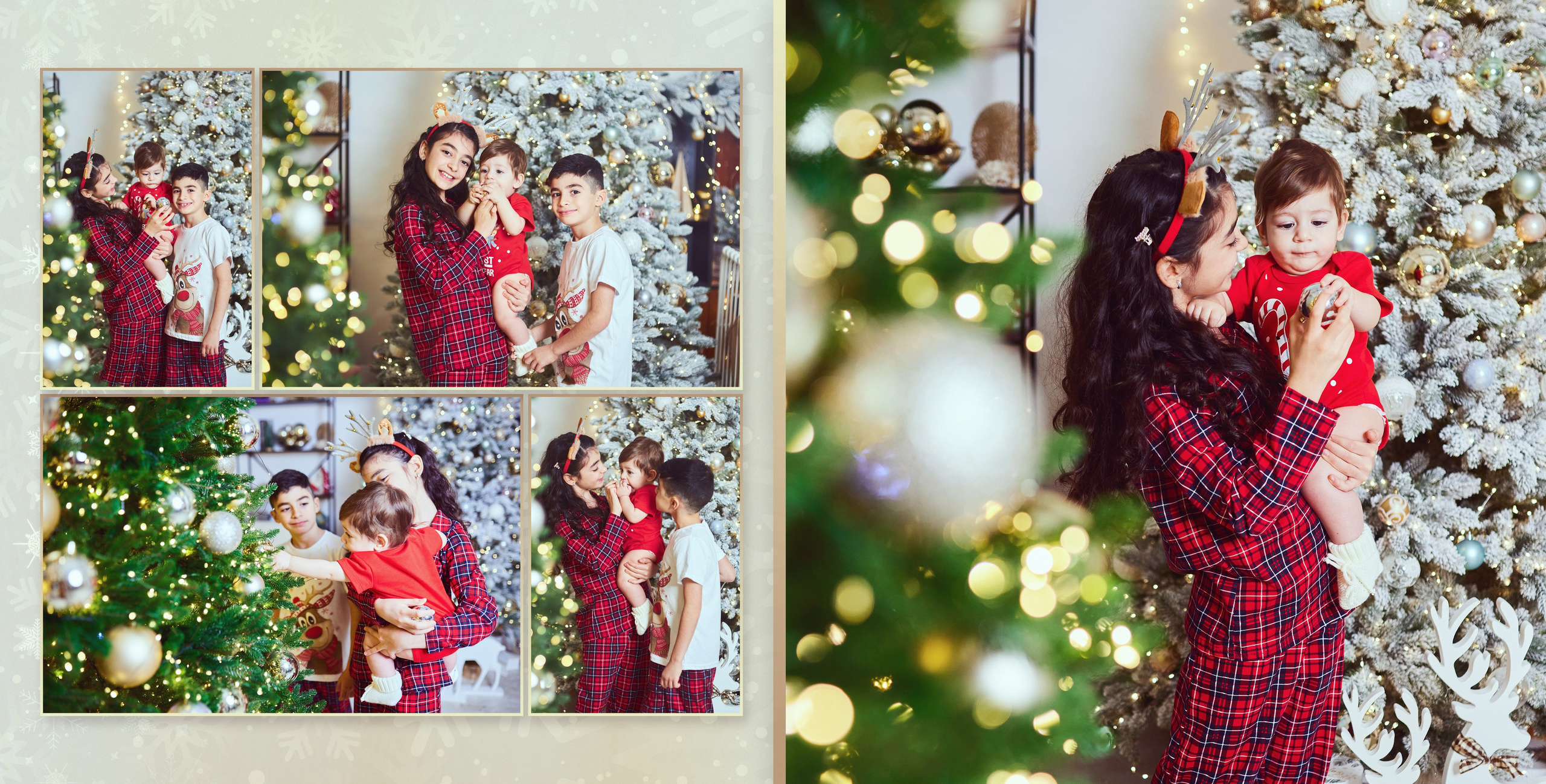 Красивая семья с тремя детками. Фотохудожник Наталия Кирсанова