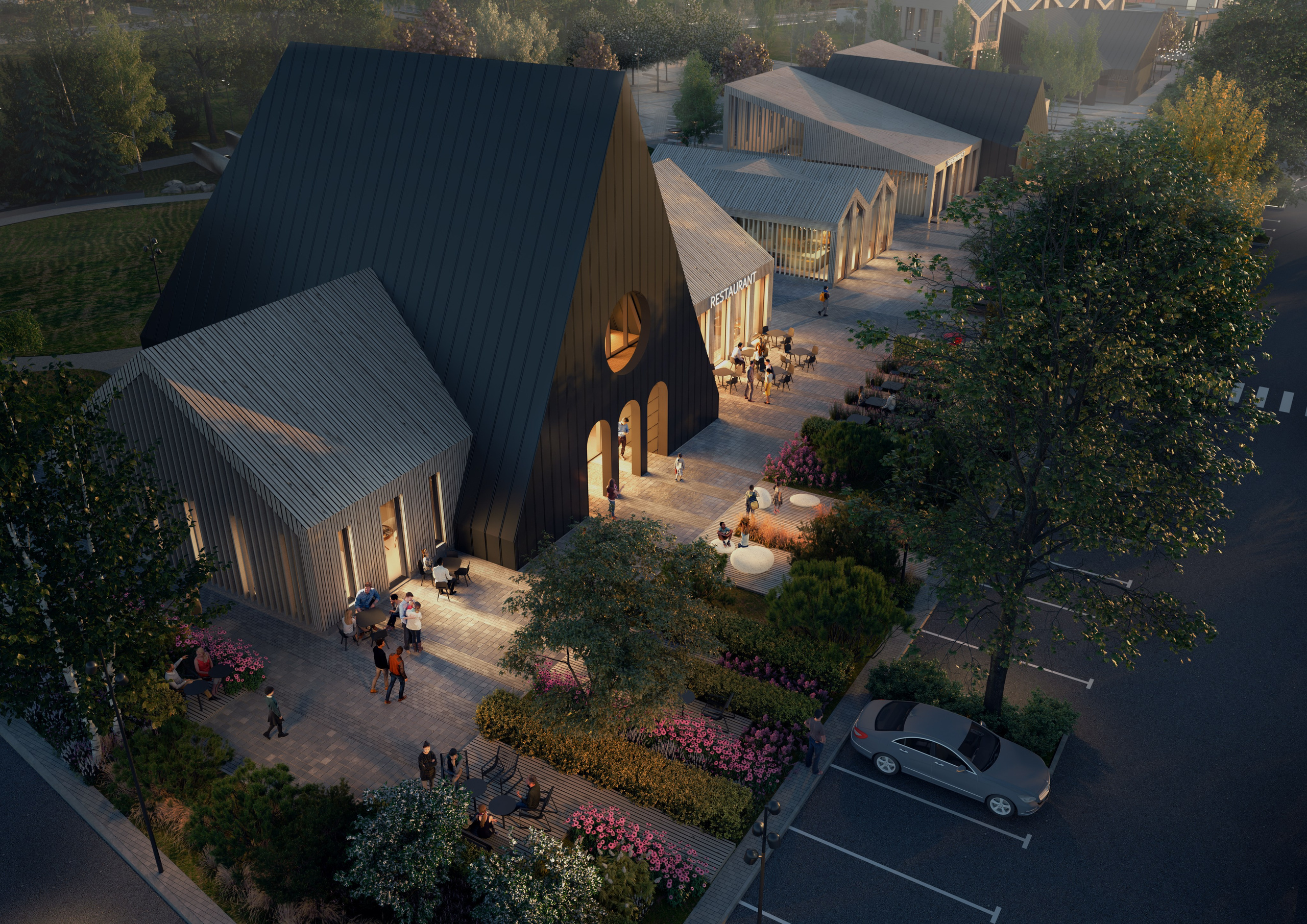 Общественный центр поселка. Иван Ваганов. Портфолио