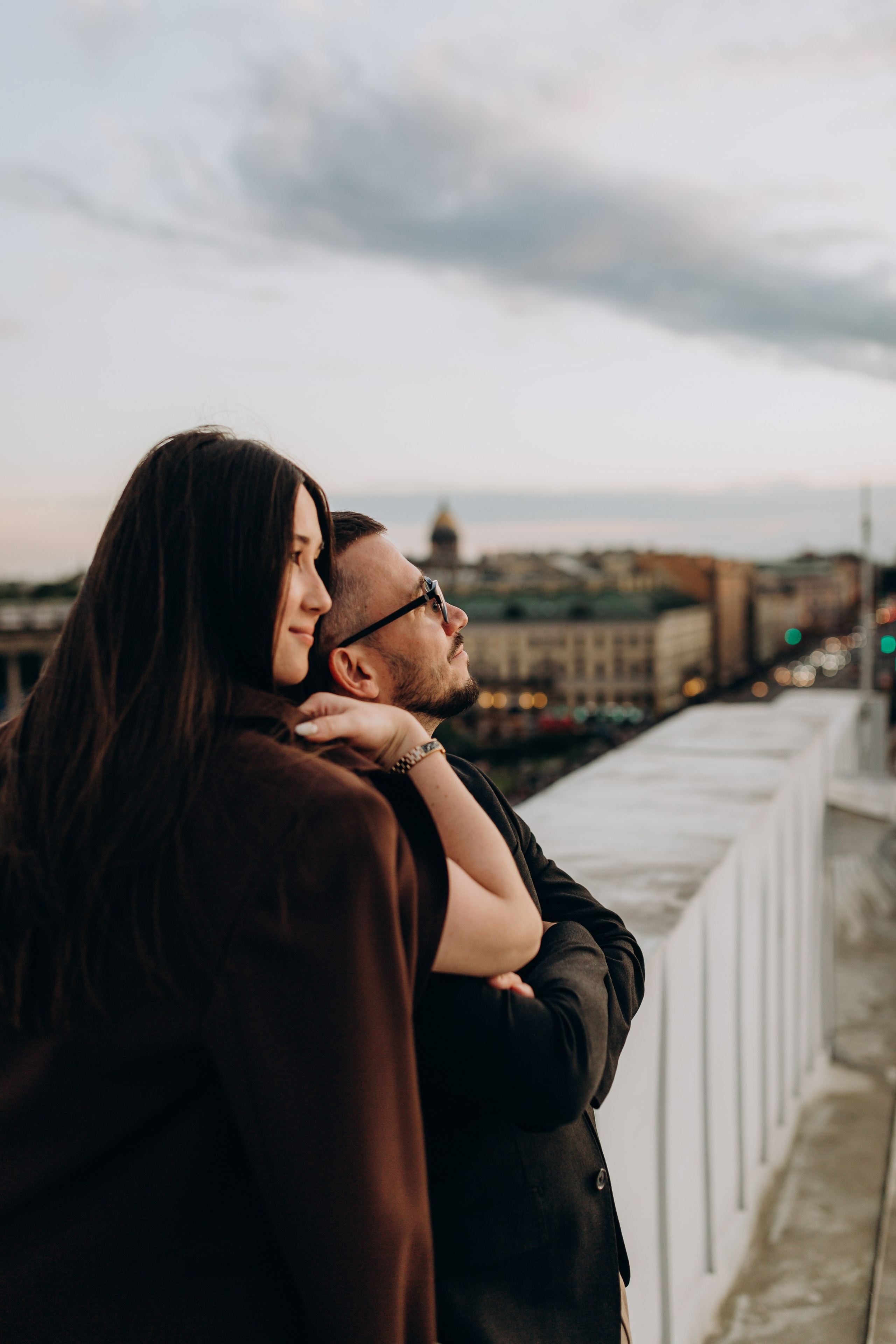 LoveStory на крышах Питера. Фотограф Санкт-Петербург Князева Елизавета