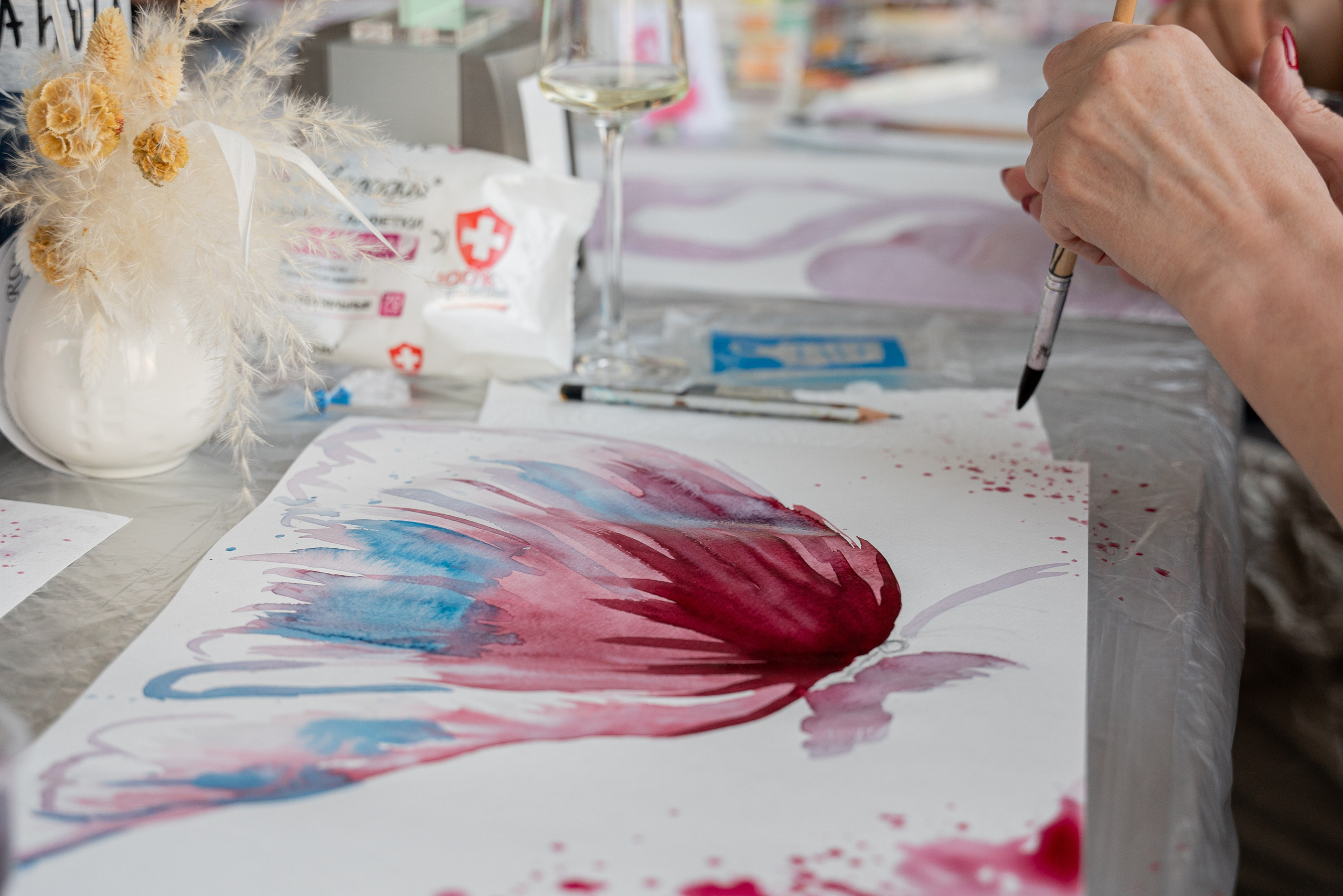 МАСТЕР-КЛАСС «РИСОВАНИЕ ВИНОМ». Фотограф на любое мероприятие