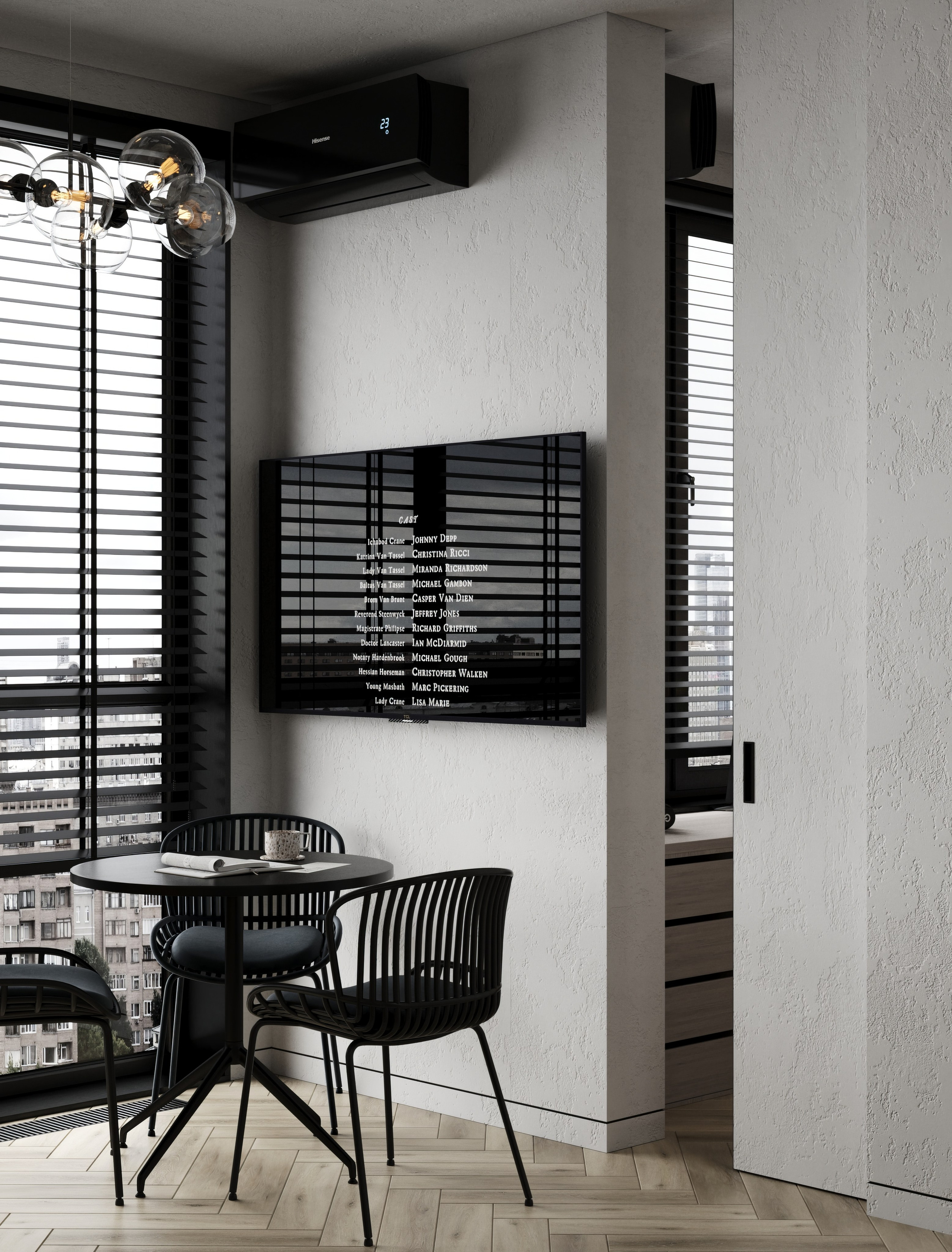 Визуализация квартиры для молодого человека UNO. Головинские пруды. Москва 40 m². Заказать 3d визуализацию интерьеров — Дарья Веденёва