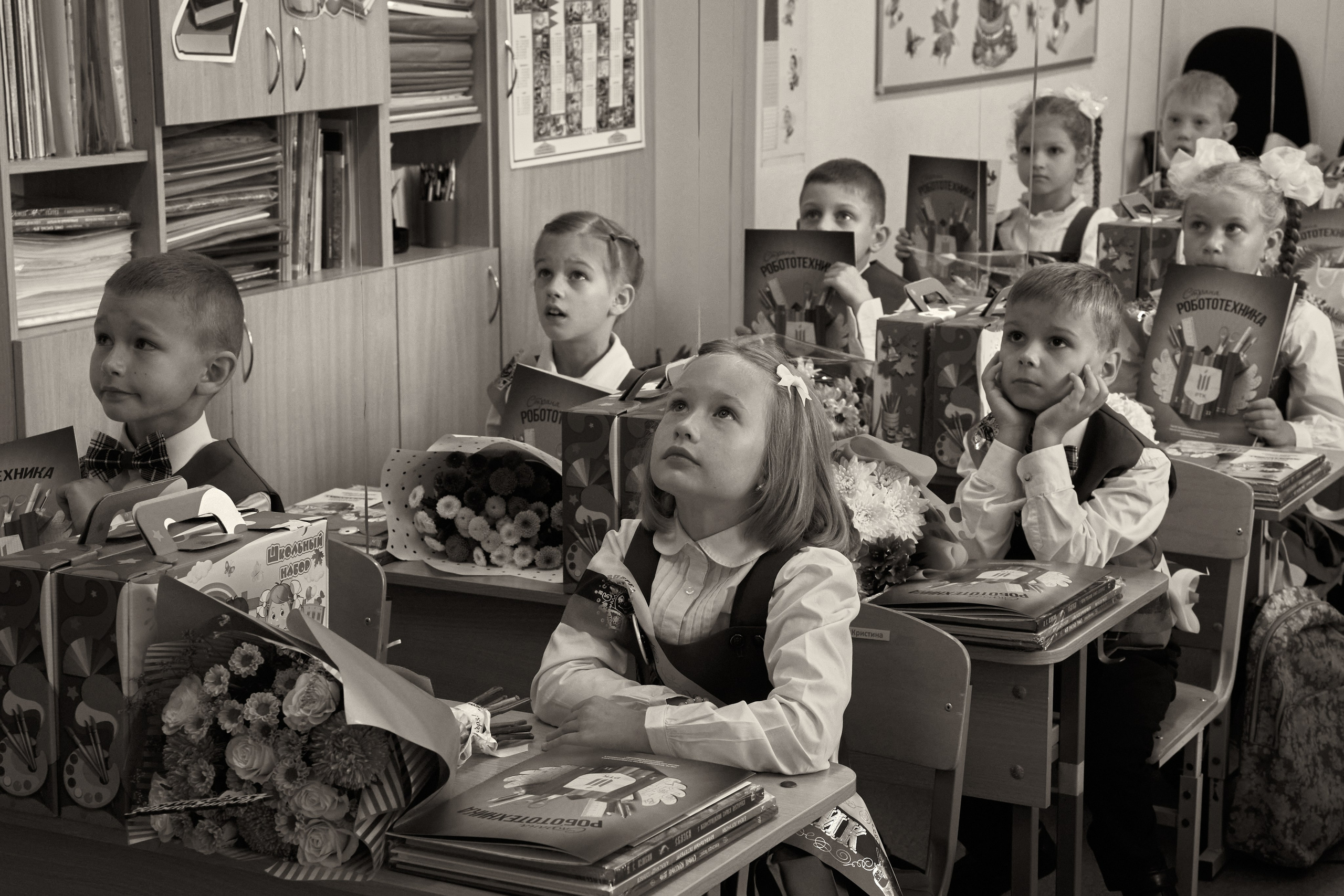 Школьная линейка. 1«Б». Фотограф в Санкт-Петербурге Настя Атом