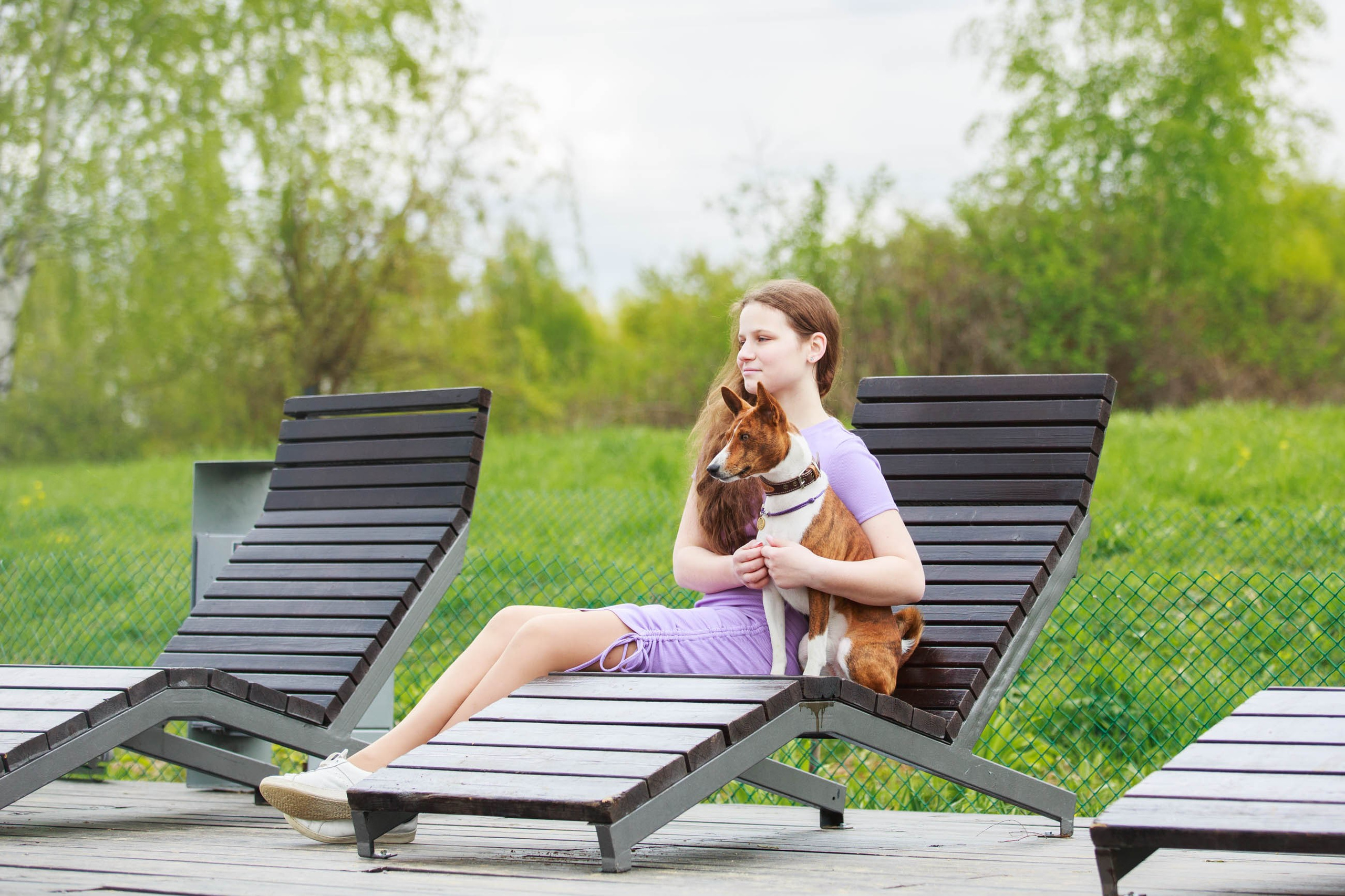 Фотосессия прогулка с басенджи. Семейный и детский фотограф в Москве Мария Быкова