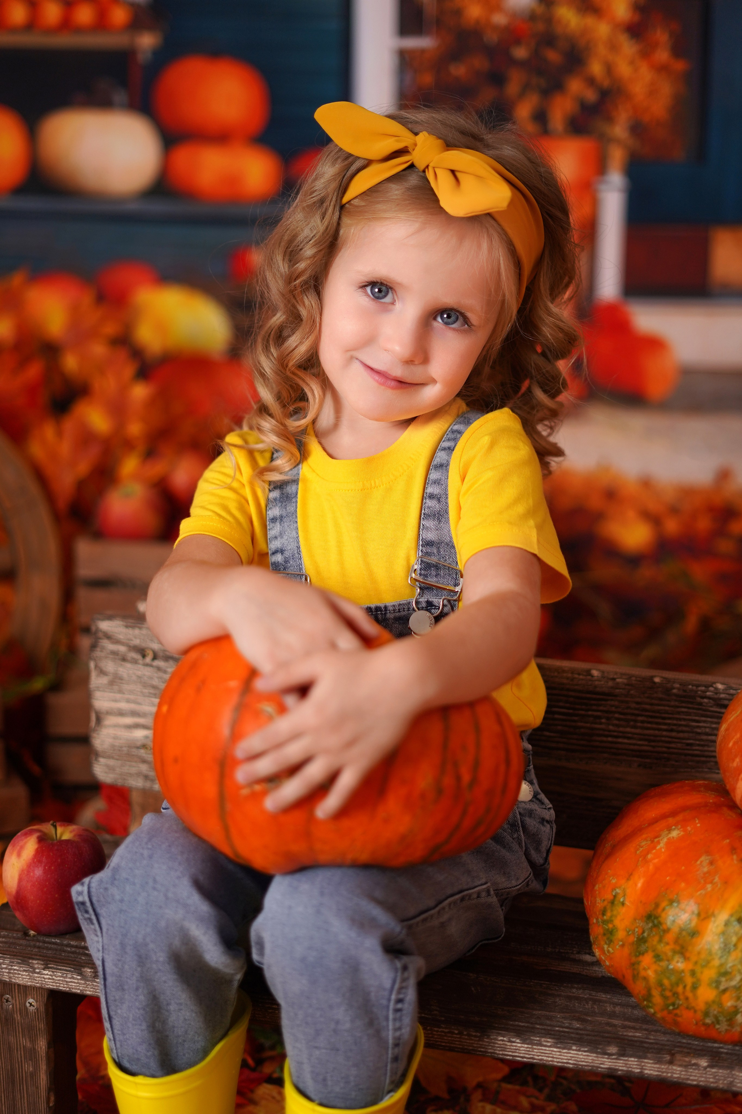 Осенний фотодень в студии Антураж. Детский семейный фотограф Краснодар