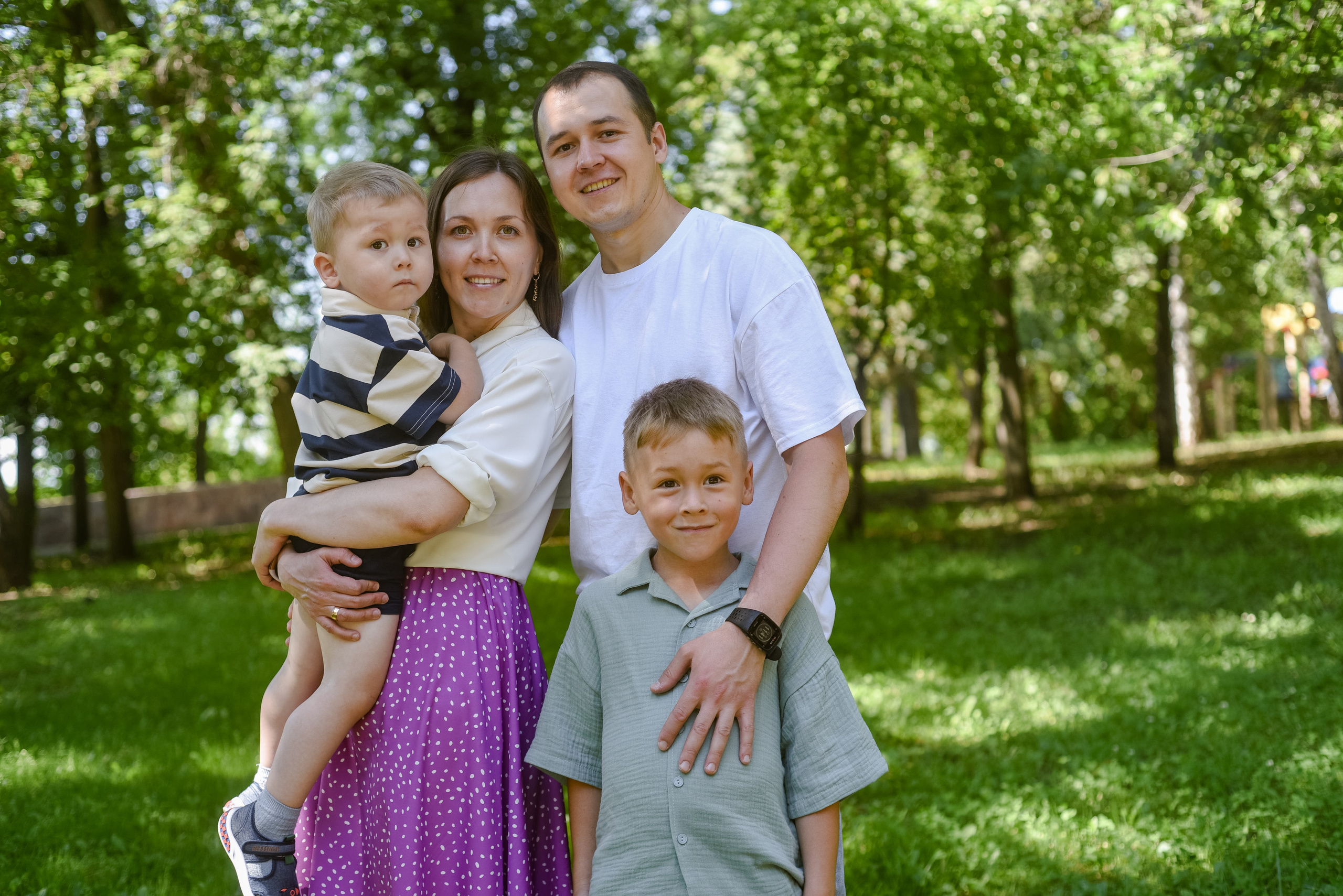 Семейная съемка в парке. Семейный и свадебный фотограф в г. Уфа Динара