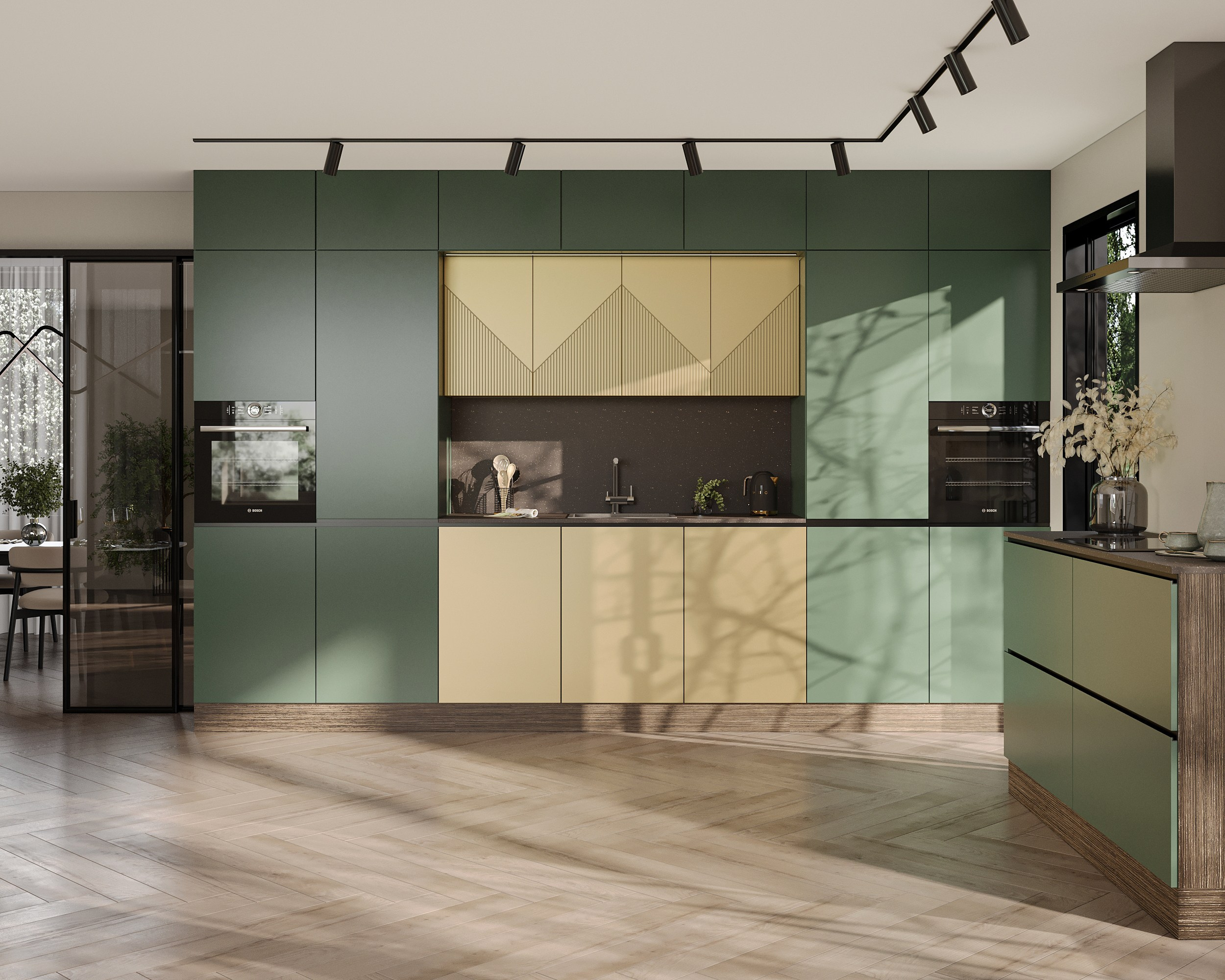 MKR кухонные гарнитуры (предметная 3D визуализация). Королёва Анастасия | 3D визуализатор