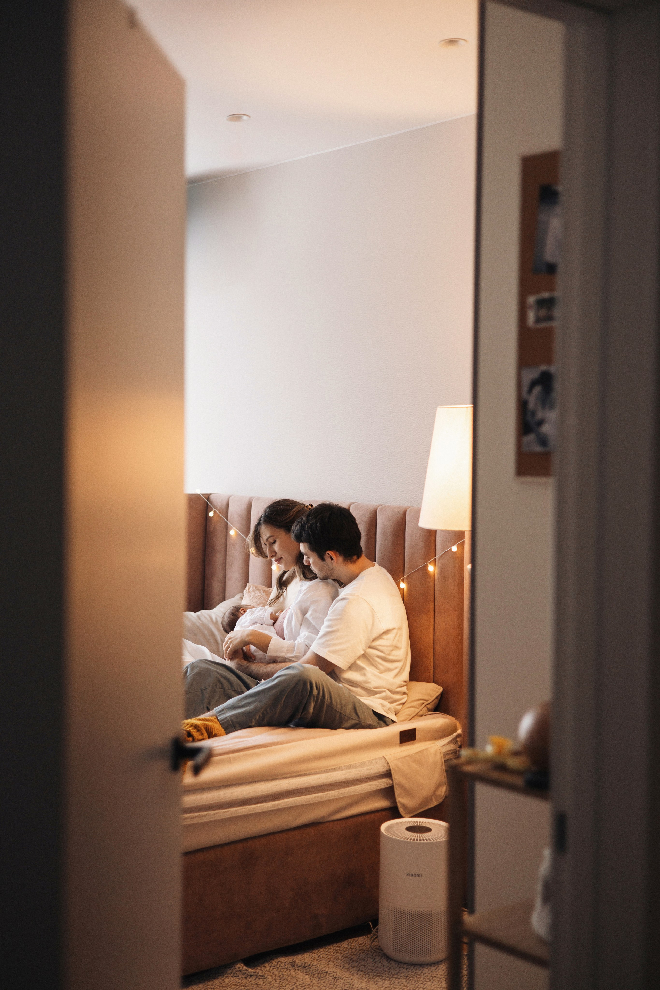 Диана, Рустам, Дамир, домашняя newborn. Семейный фотограф в Москве Марина Петра