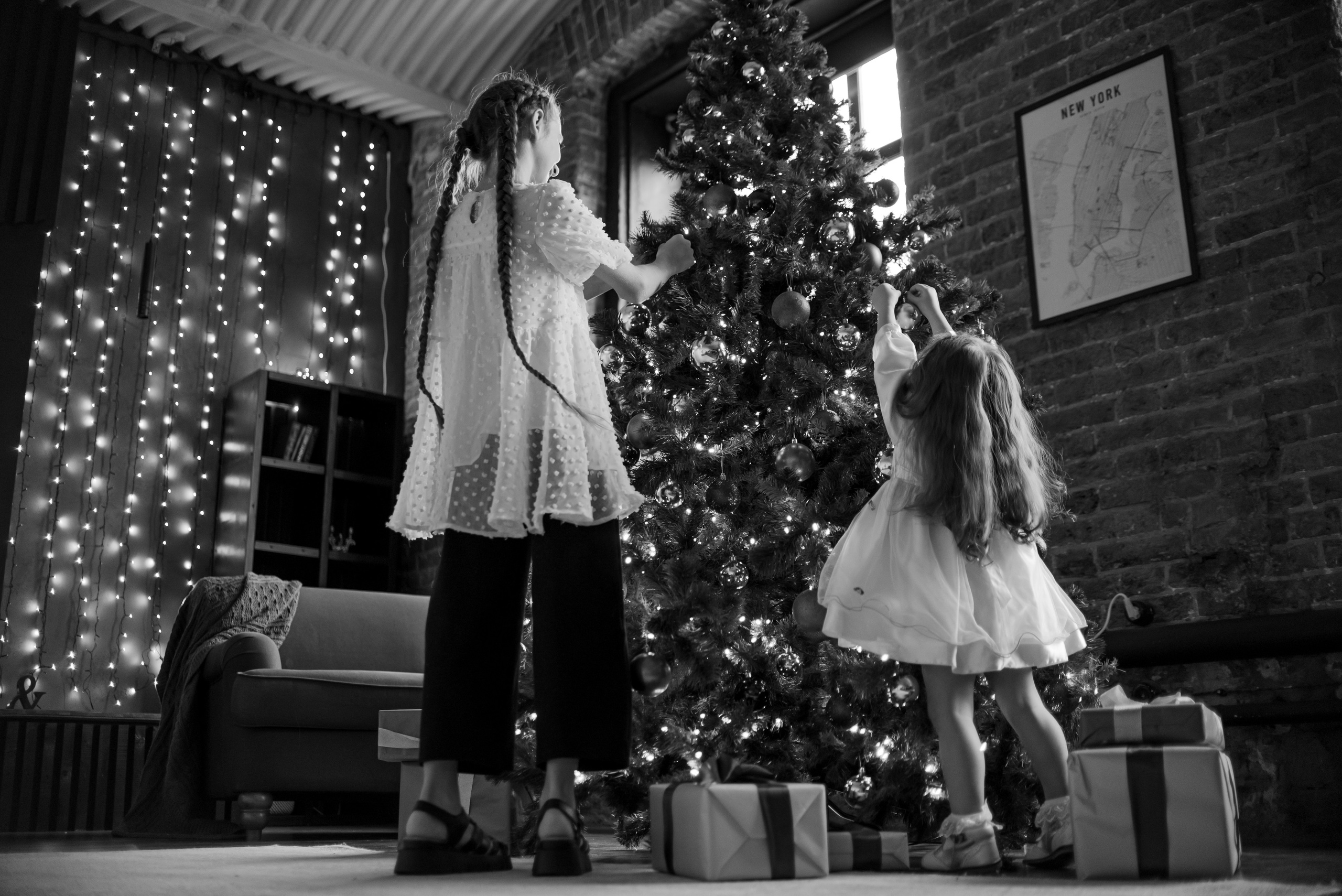 Новогодние фотосессии в студиях. Свадебный и семейный фотограф Екатерина Пушан. Москва, Балашиха, Железнодорожный, Солнечногорск