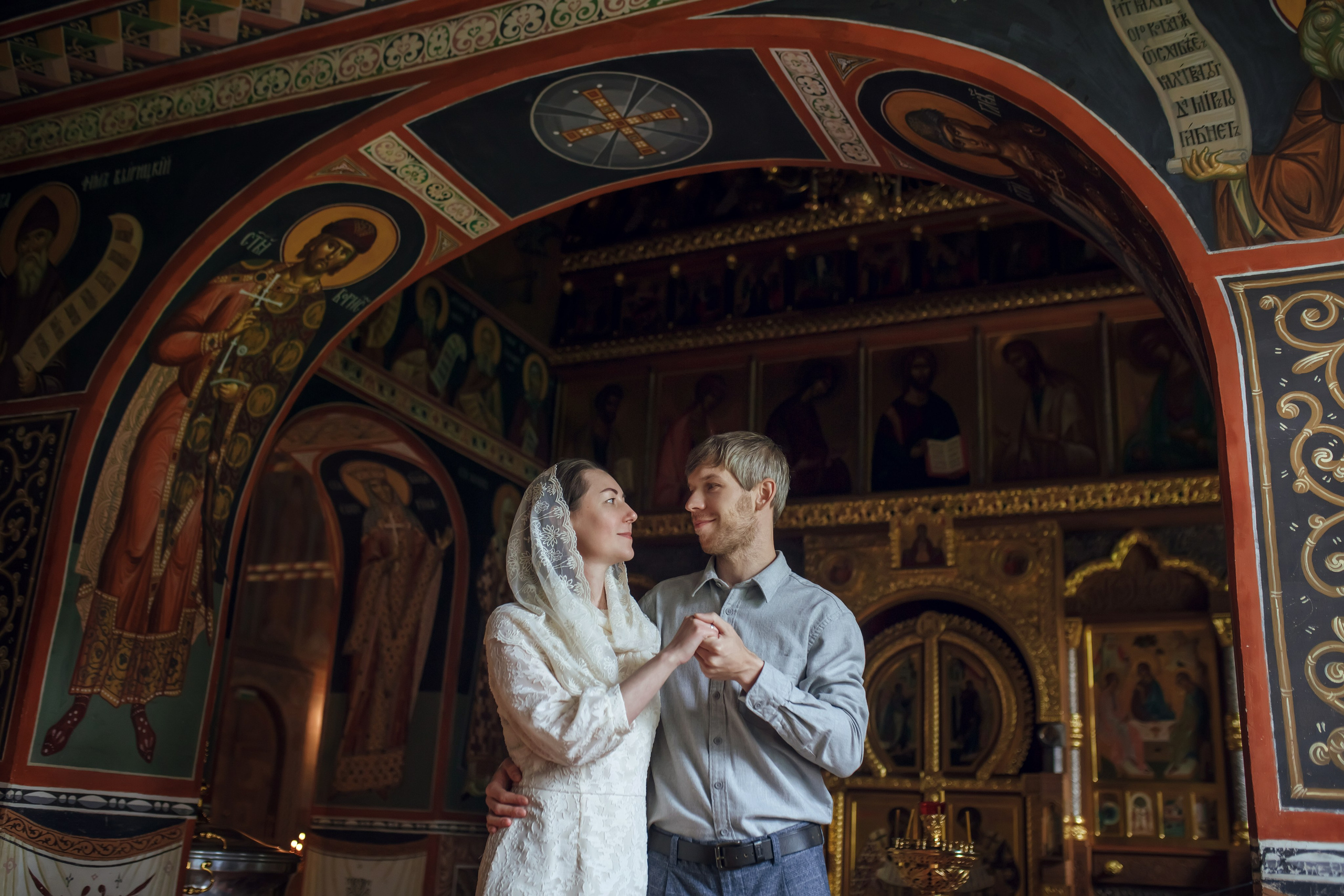 Венчание Андрея и Елены. Фотограф на Крещение, семейный фотограф в Москве