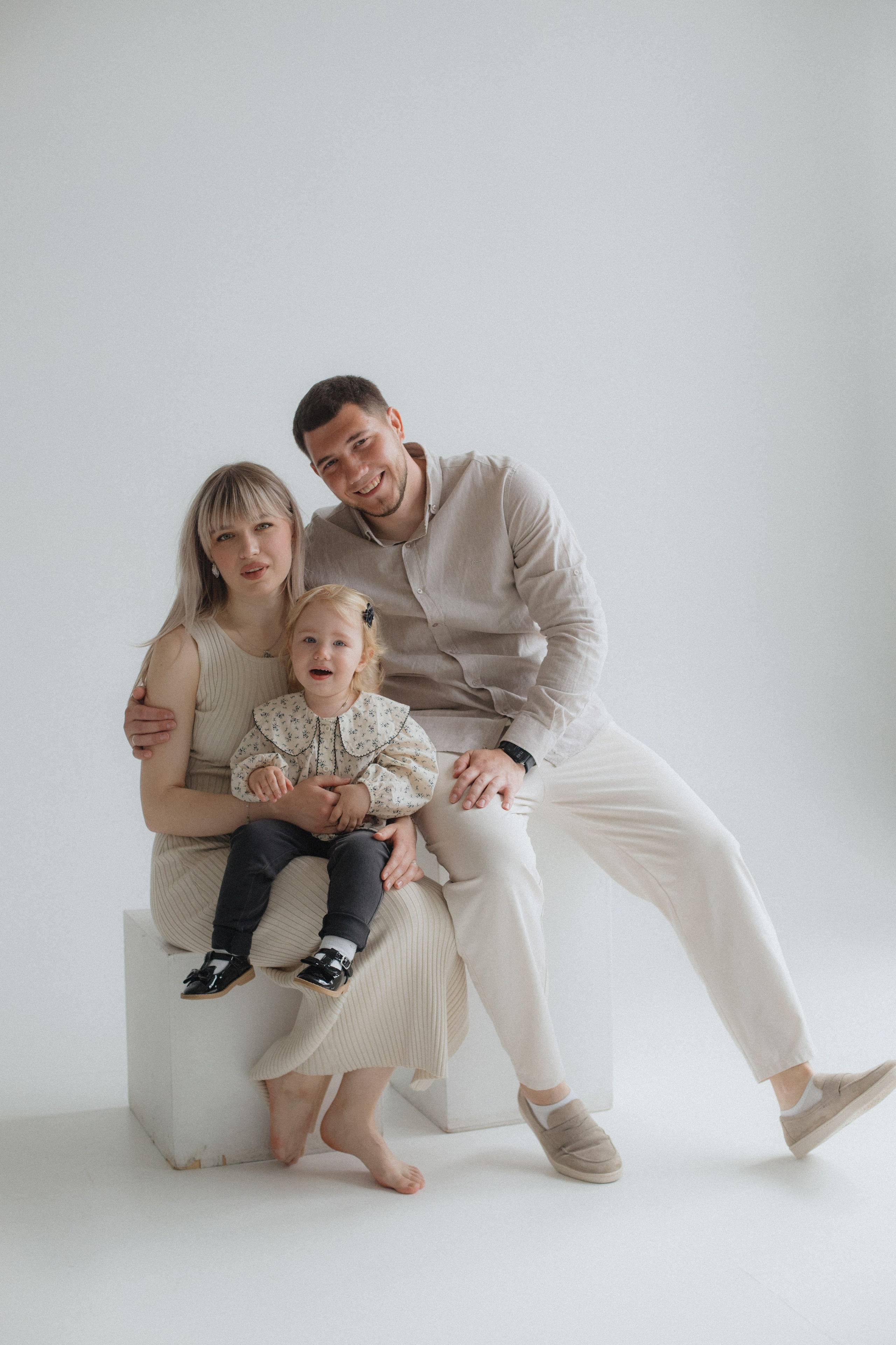 Юра + Настя + Тася. Семейный и детский фотограф Юлия Шох