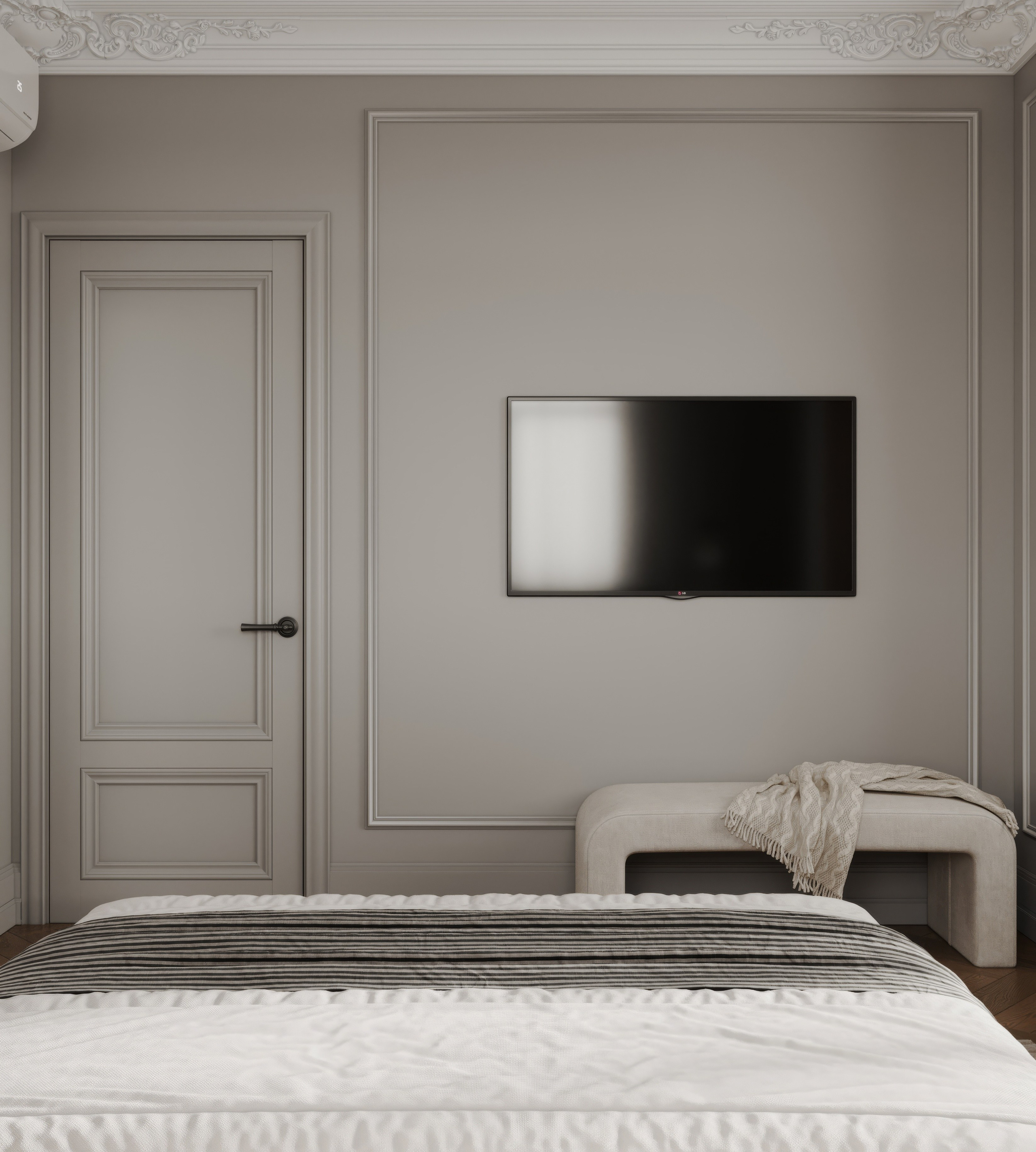 Мастер спальня ЖК Университет. Интерьерная 3D Визуализация