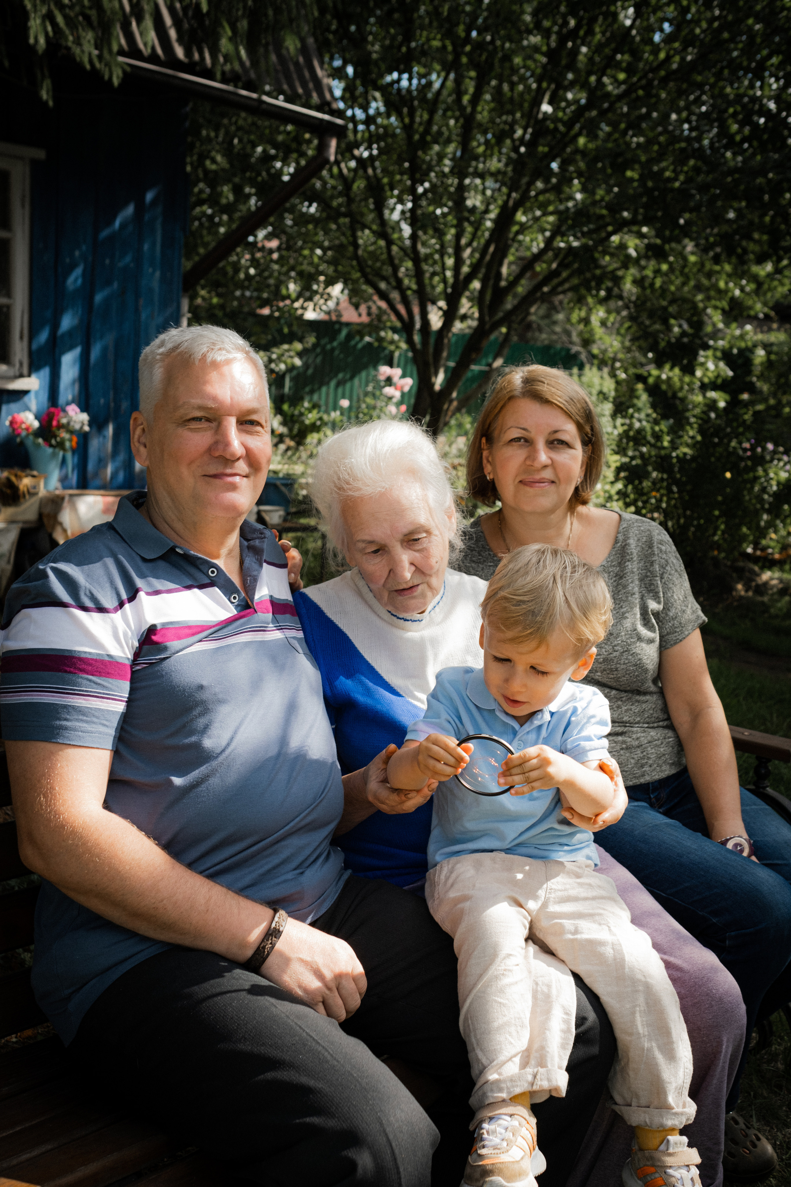 Егорка, прабабушка и вся семья. Семейный фотограф в Санкт-Петербурге Дарья Косянчук