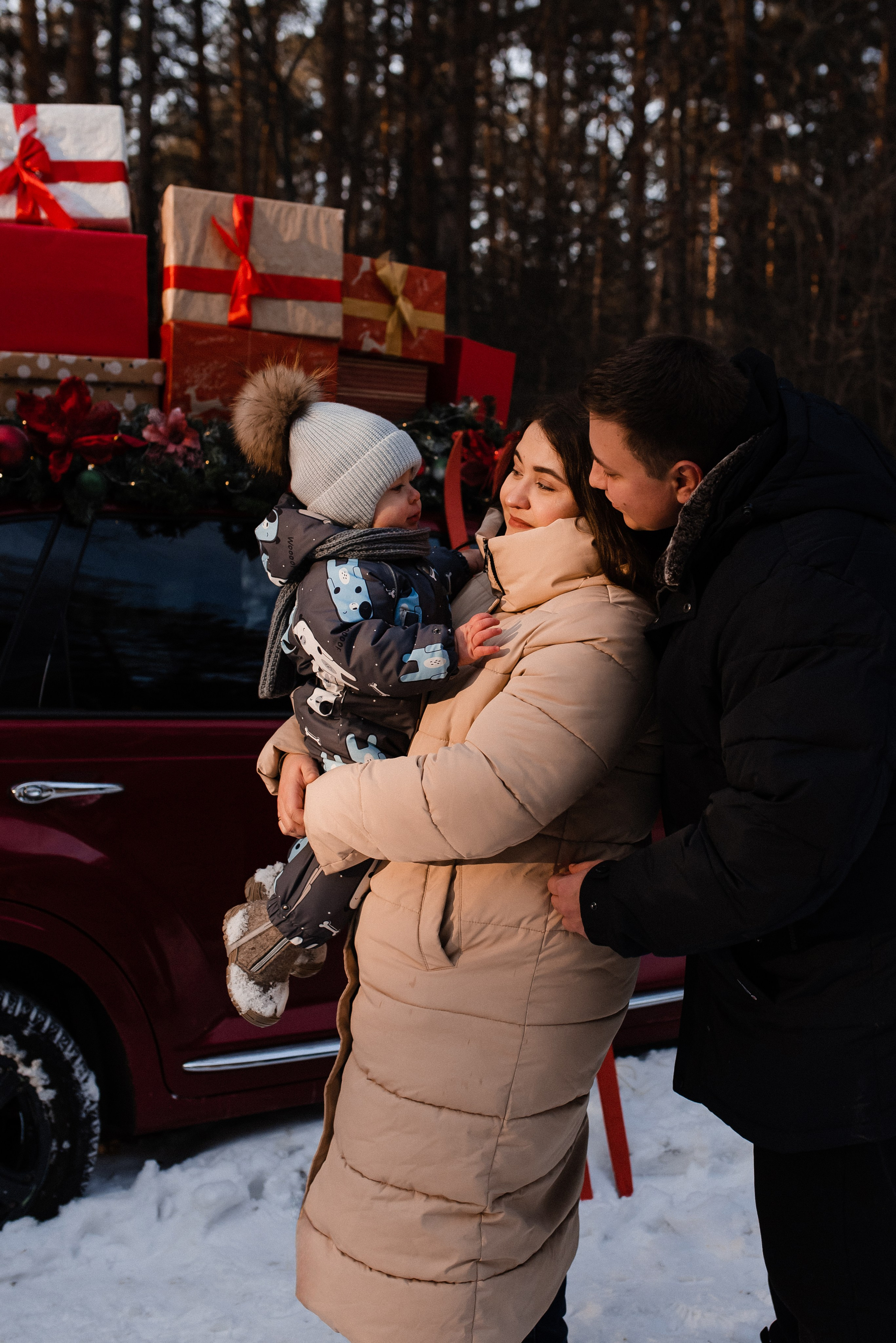 Рождественский фотодень Никита&Лиза&Мишутка. Фотограф в Новосибирске Анастасия Курто