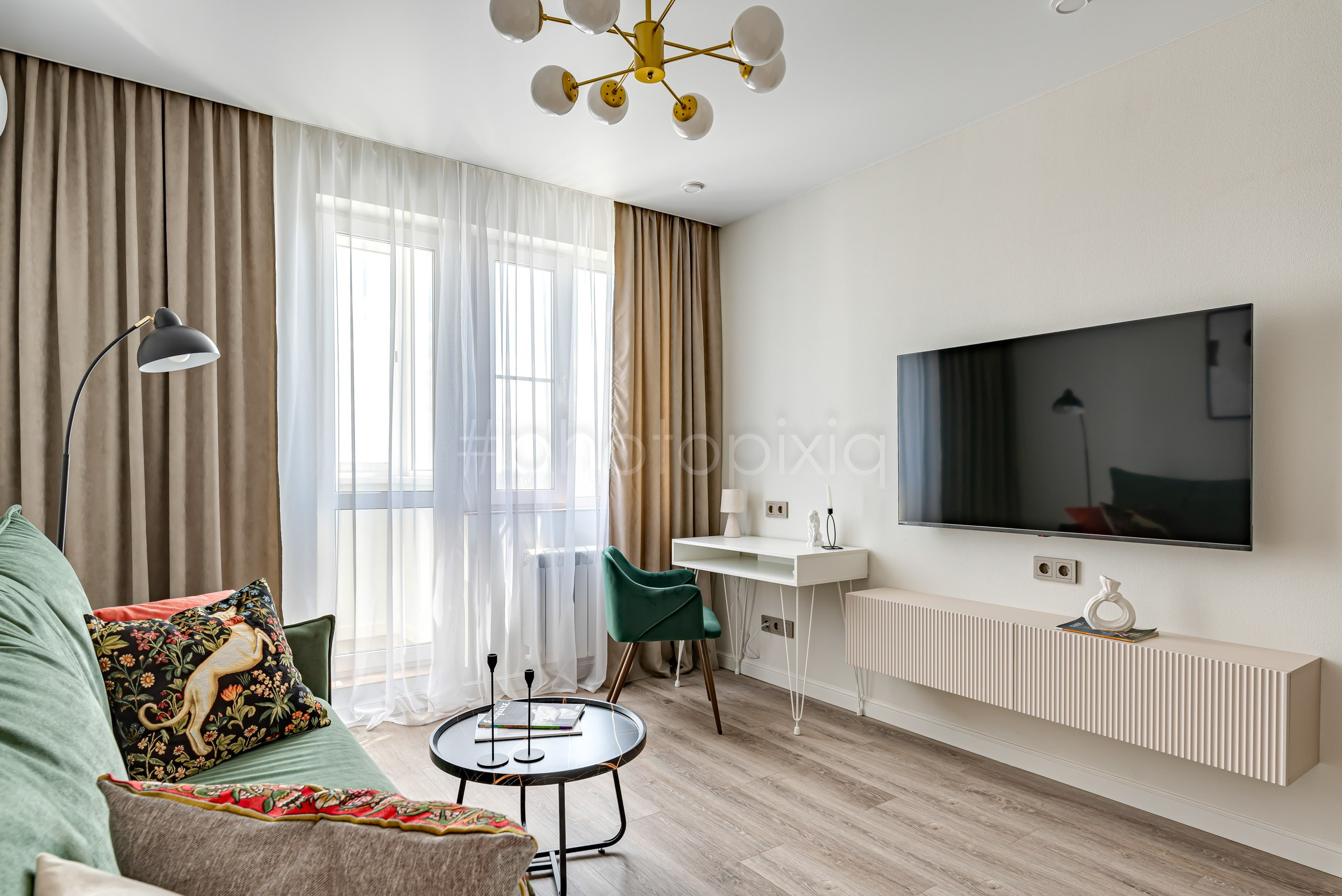 Интерьерная съёмка двухкомнатной квартиры на Миклухо-Маклая. Интерьерная съёмка и виртуальные туры — Интерьерный фотограф Кузнецов Сергей (photopixiq)