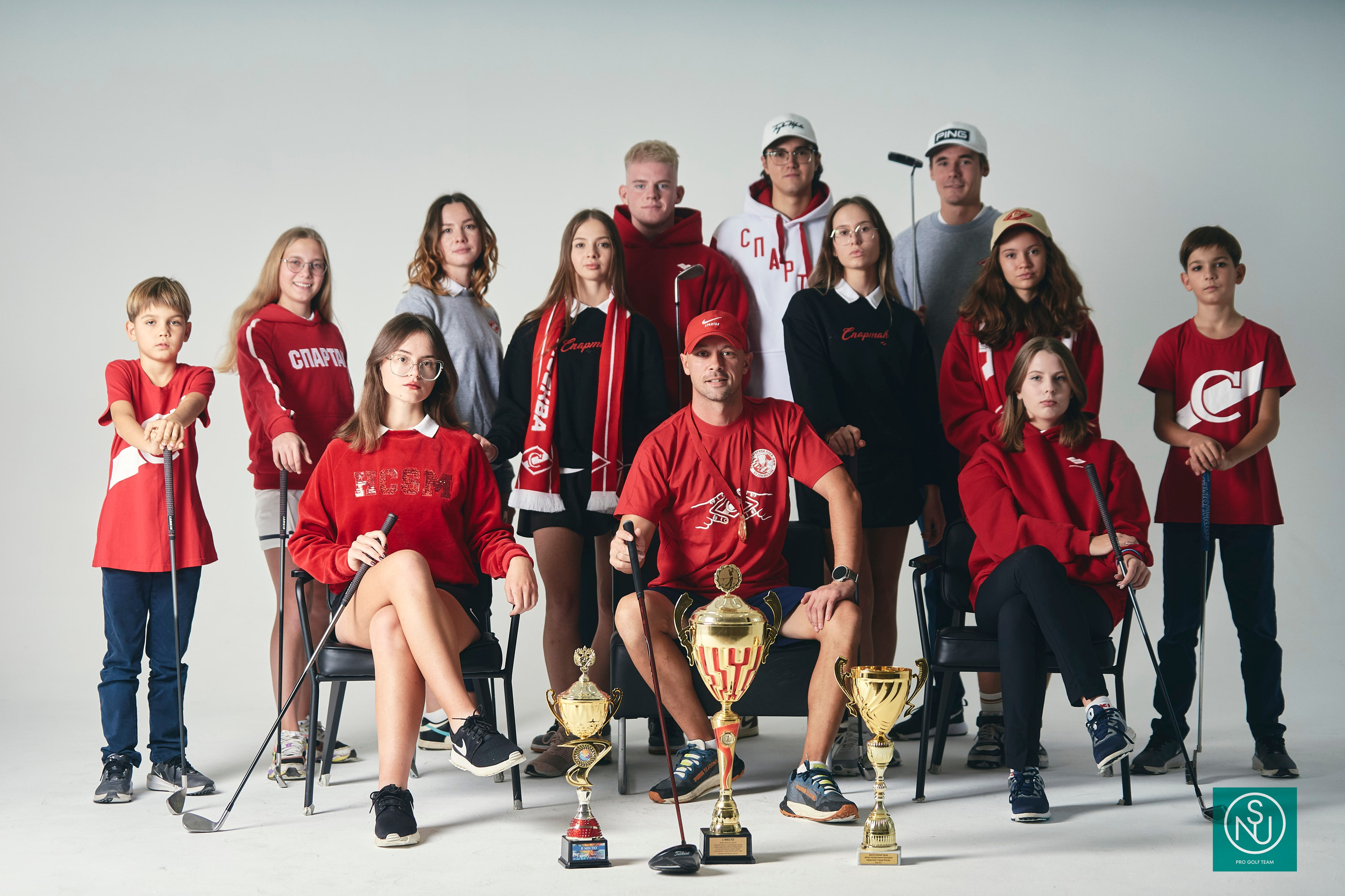 NSU съемка команды 2024. Академия гольфа NSU в Москве. Тренировки по гольфу для детей и взрослых, тренировки для новичков