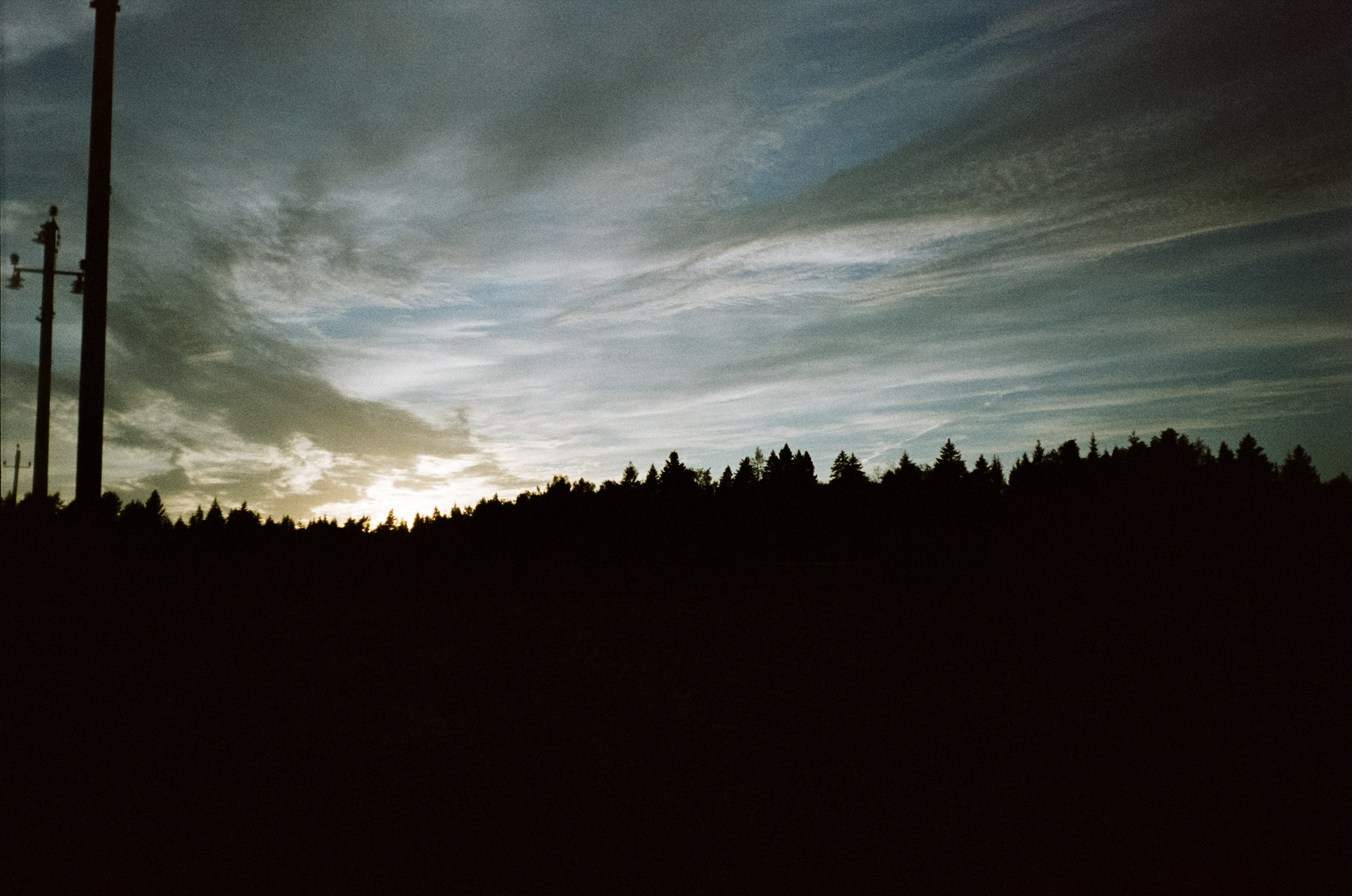 Ricoh MF-1 / Fujifilm X-tra 400 (просрочка) / Закат в Котово