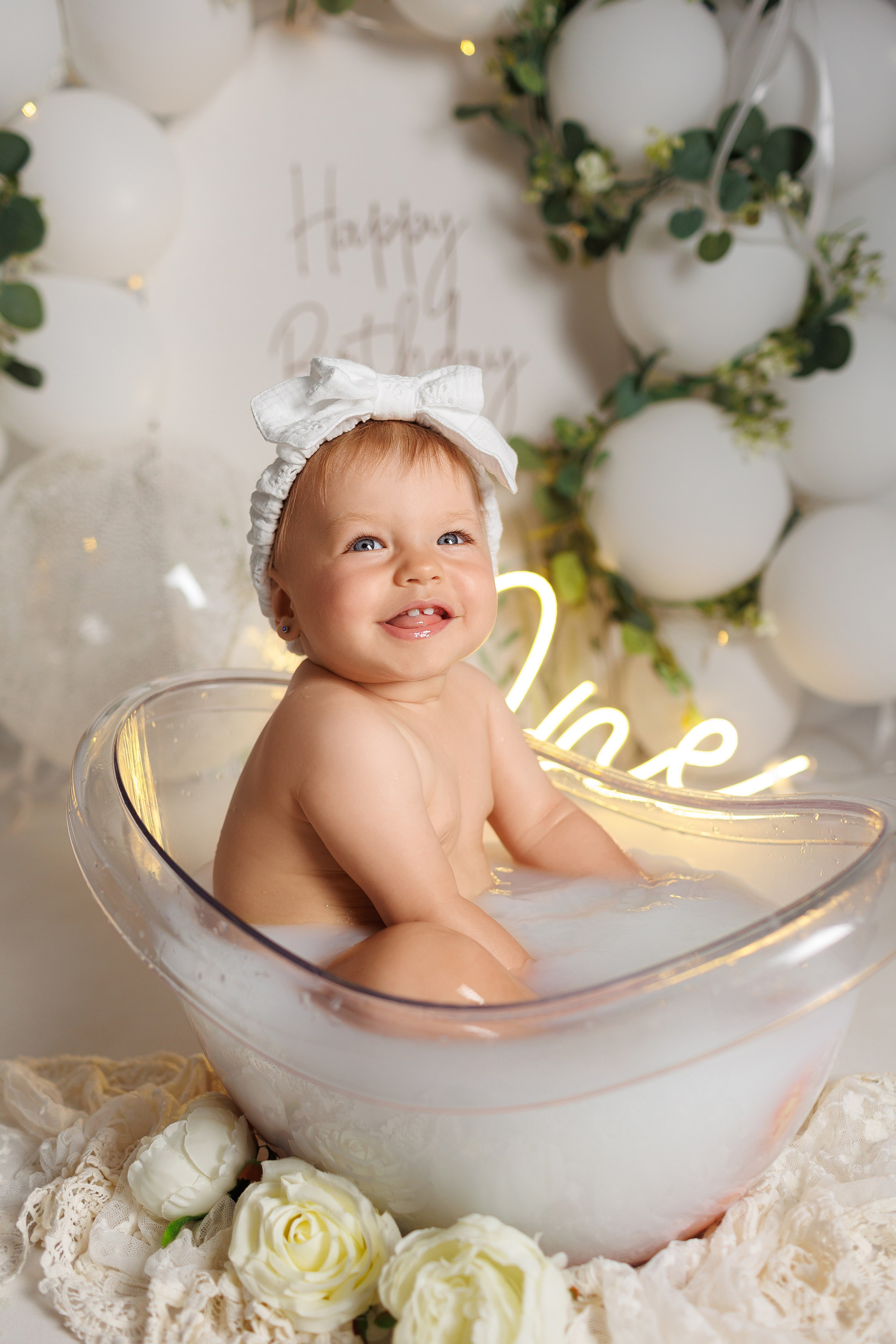 Фотосъёмка первого годика. Фотограф Беременности и Новорождённых в Кемерово