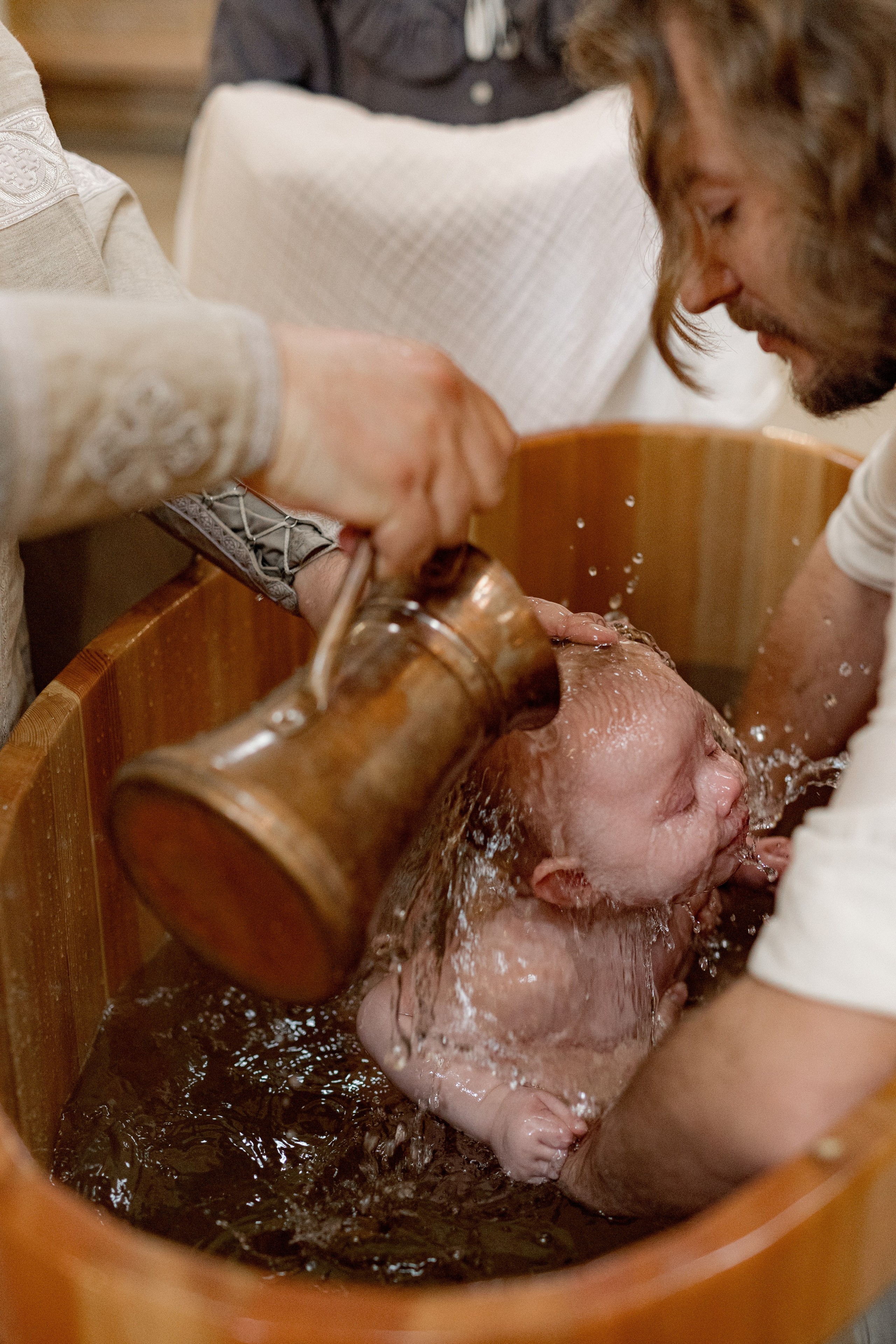 Таинство Крещения Веры. Фотограф новорождённых Newborn Москва