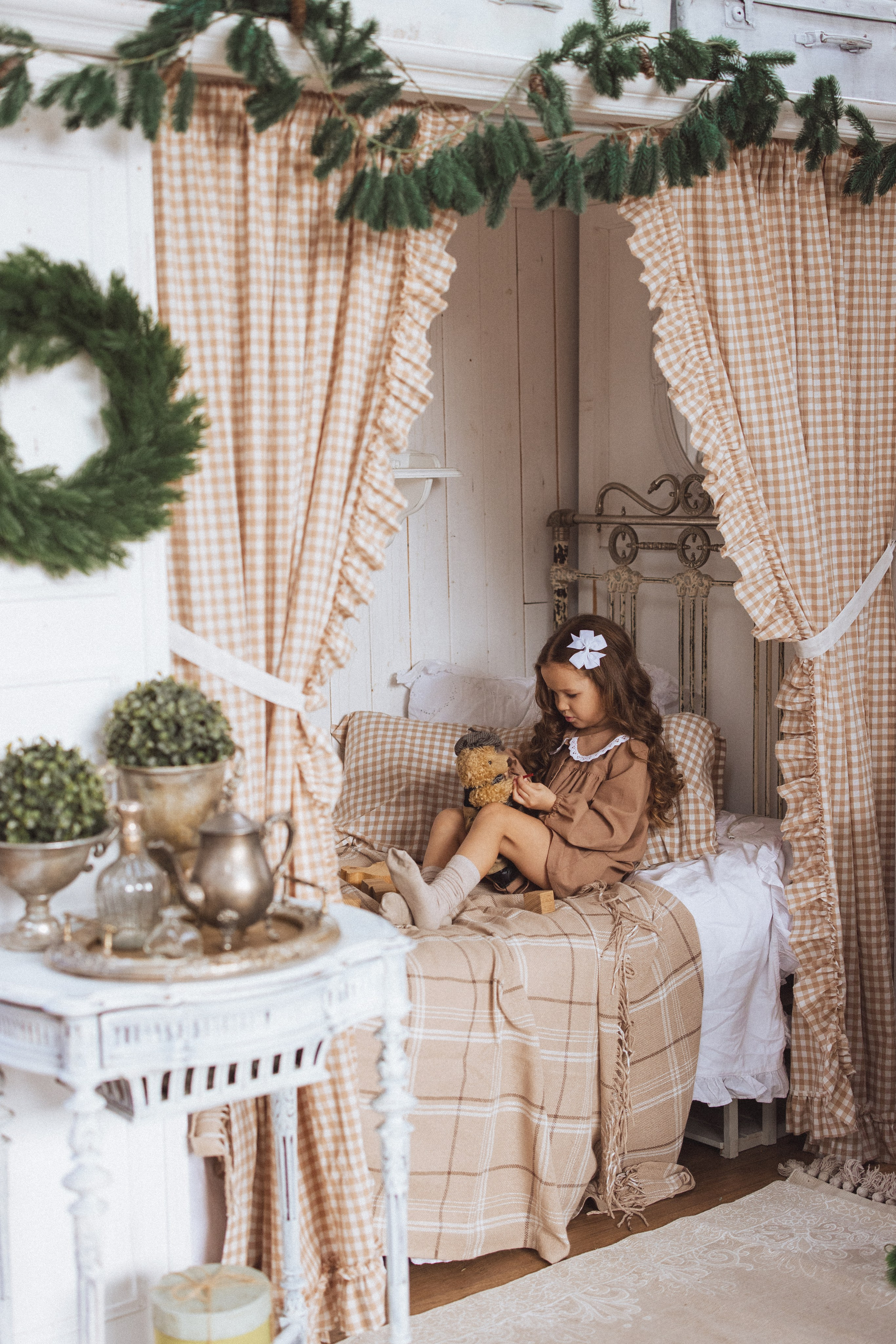 Новогодняя фотосессия в стиле Винтаж. Семейный и детский фотограф в Краснодаре Анна Трашкова