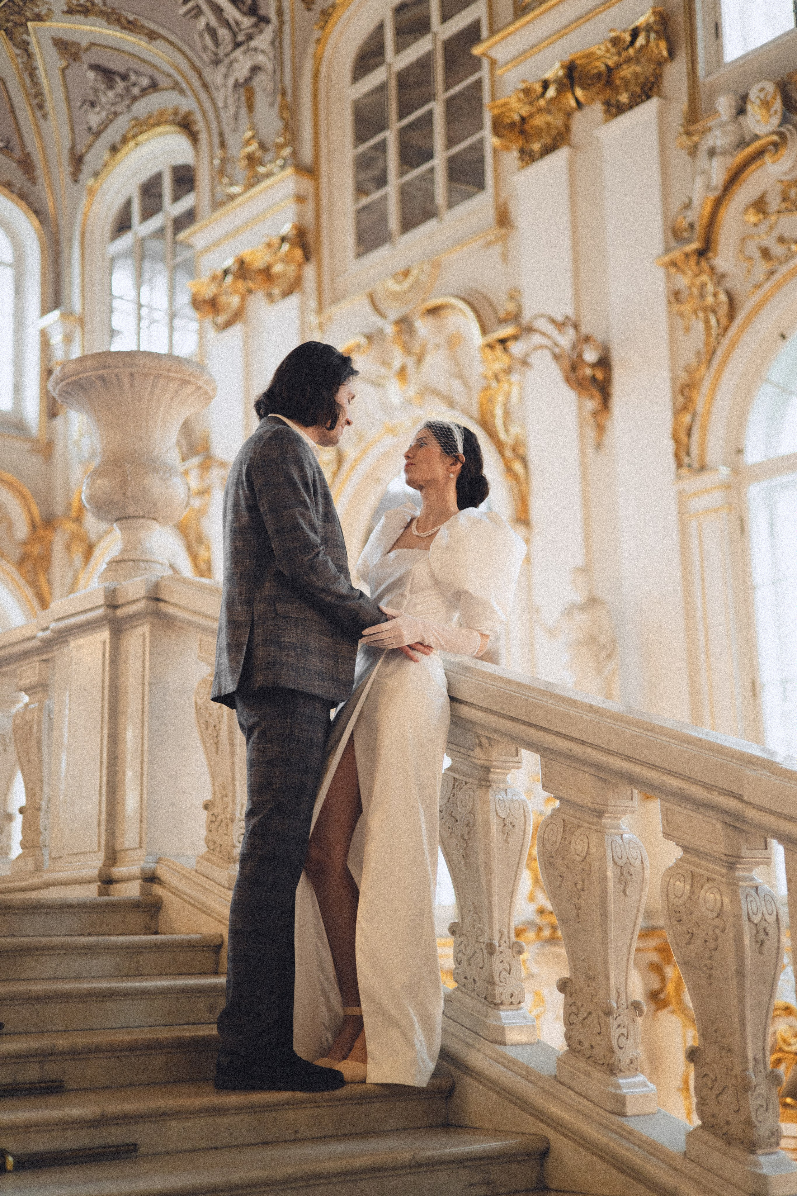 Свадебная съемка в Эрмитаже. Фотограф в Санкт-Петербурге Осокина Елизавета