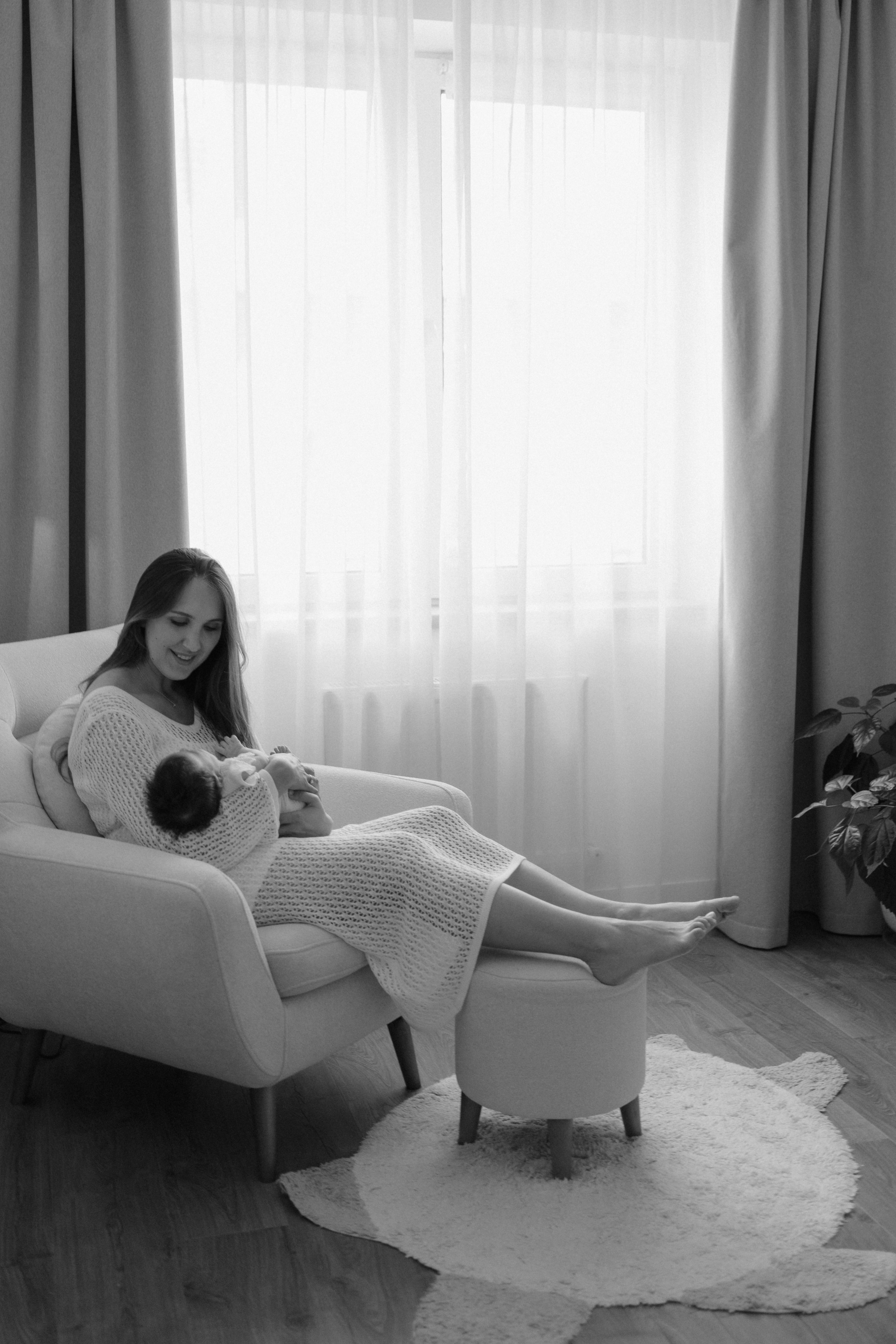 Домашняя фотосессия Эммы (1 месяц). Свадебный фотограф в Краснодаре и Сочи Винидиктова Екатерина