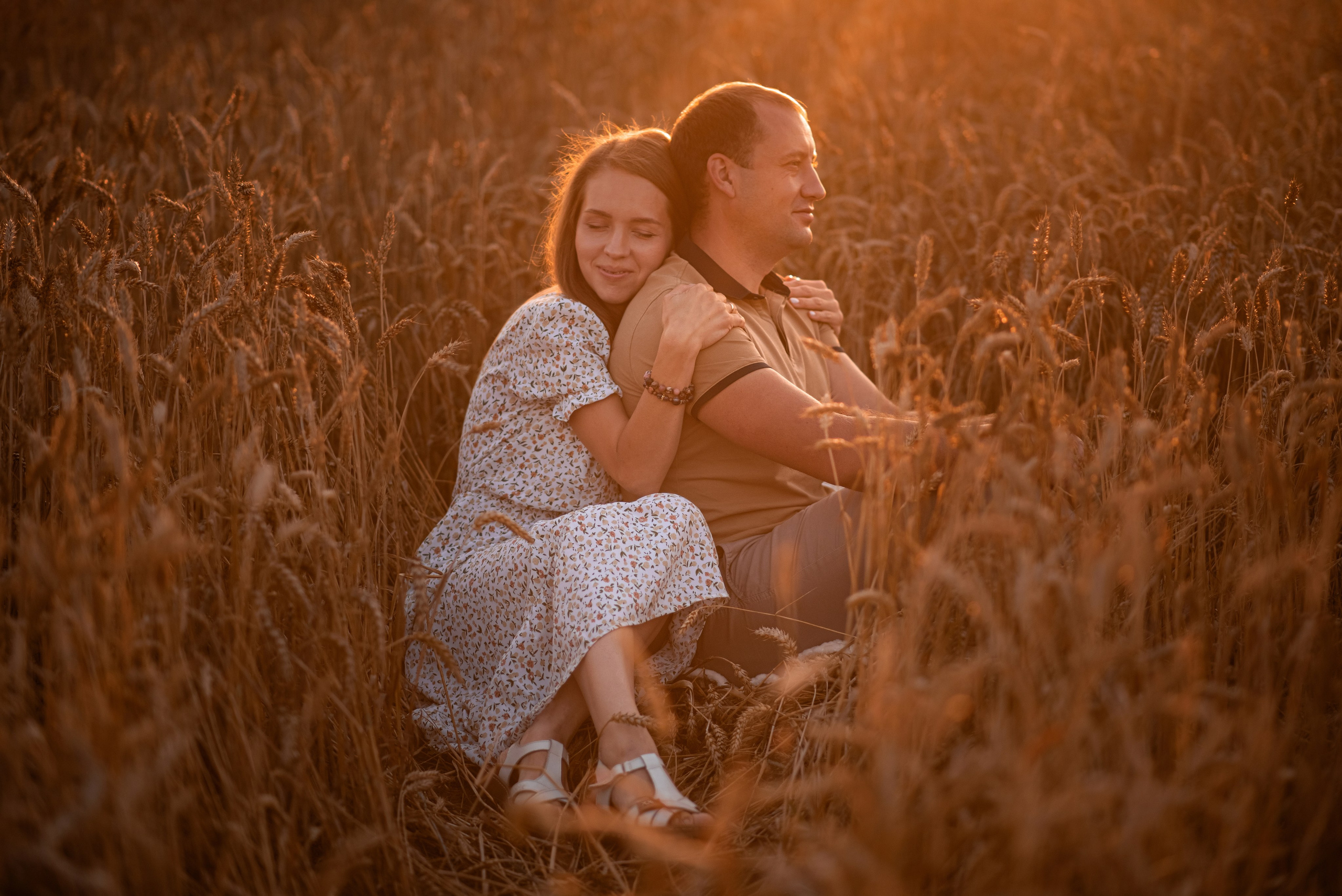 Семейная фотосессия в пшеничном поле. Семейный и детский фотограф в Туле Светлана Воронкова