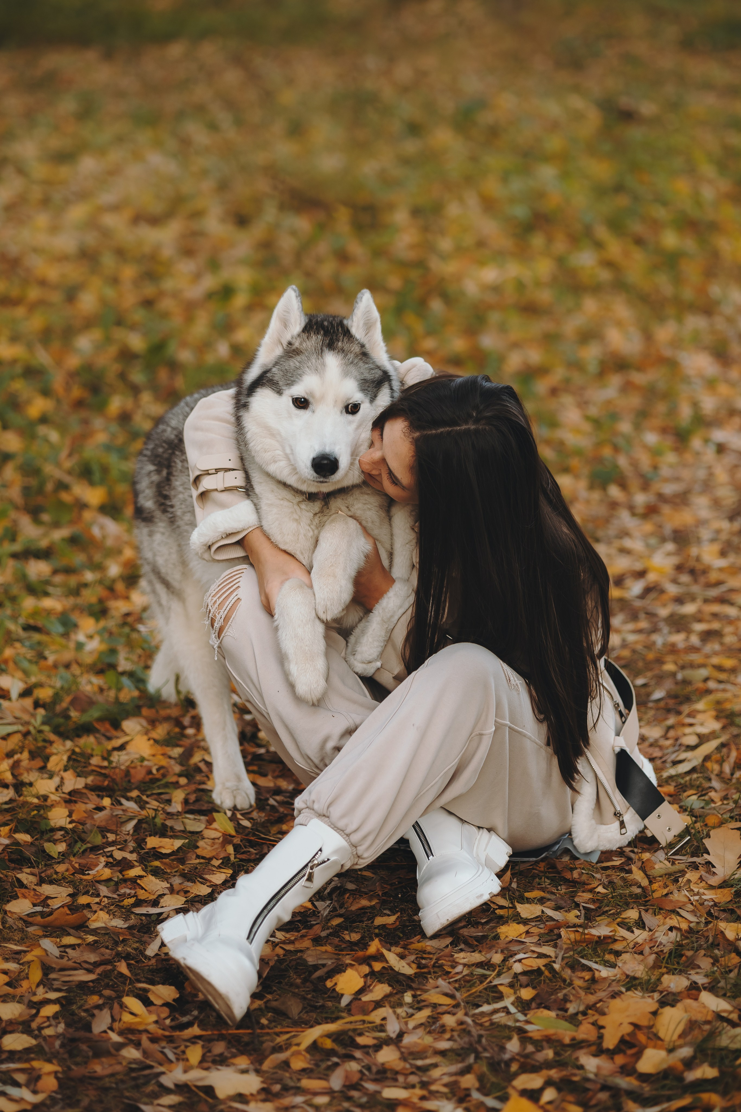 Настя и Айс. Фотограф-анималист в Санкт-Петербурге Алина Яхонт
