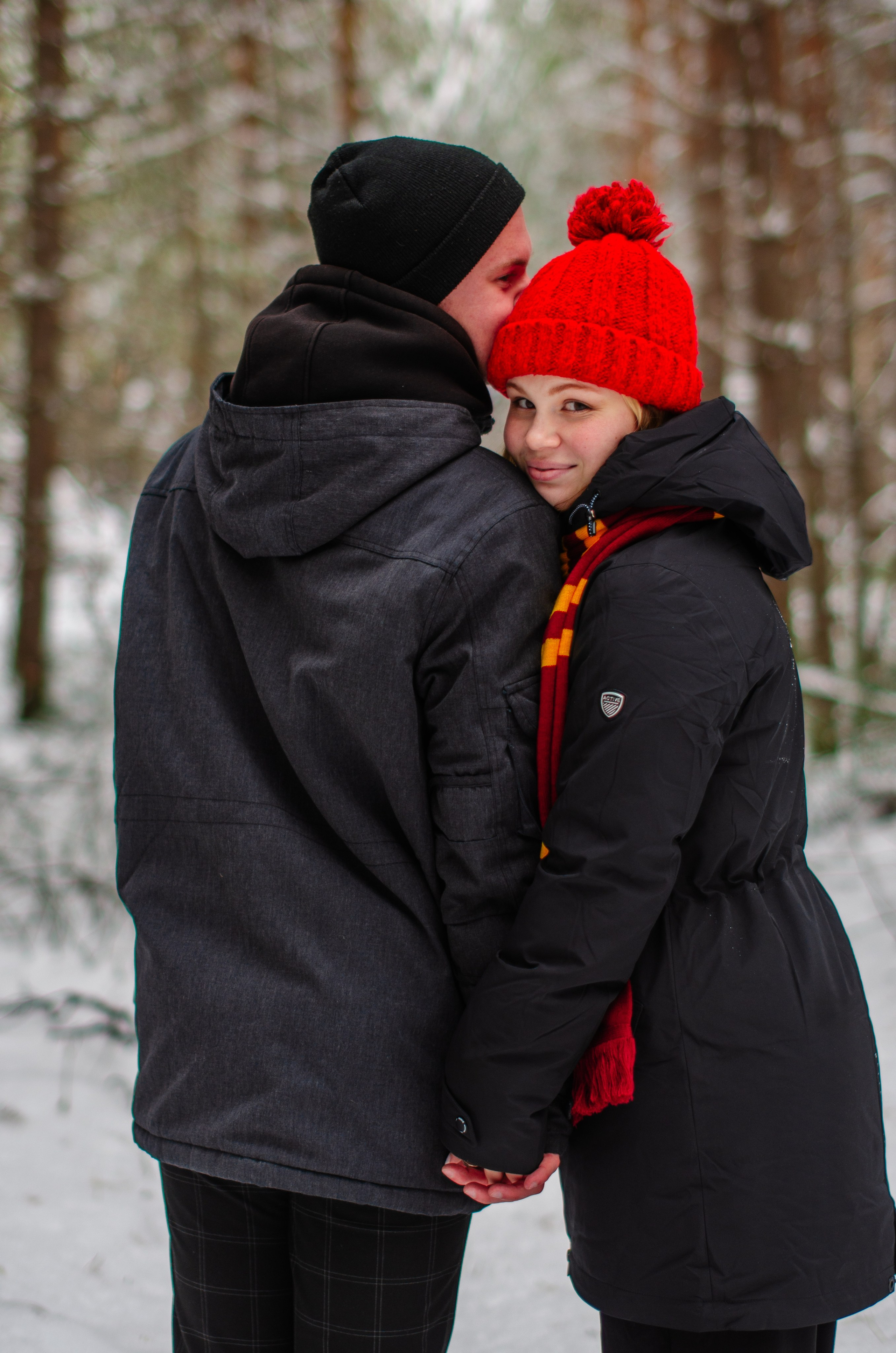 Зимняя история любви в стиле фильма «Гарри Поттер». Денисова Аля — фотограф для парных съемок и индивидуальных историй в Барнауле