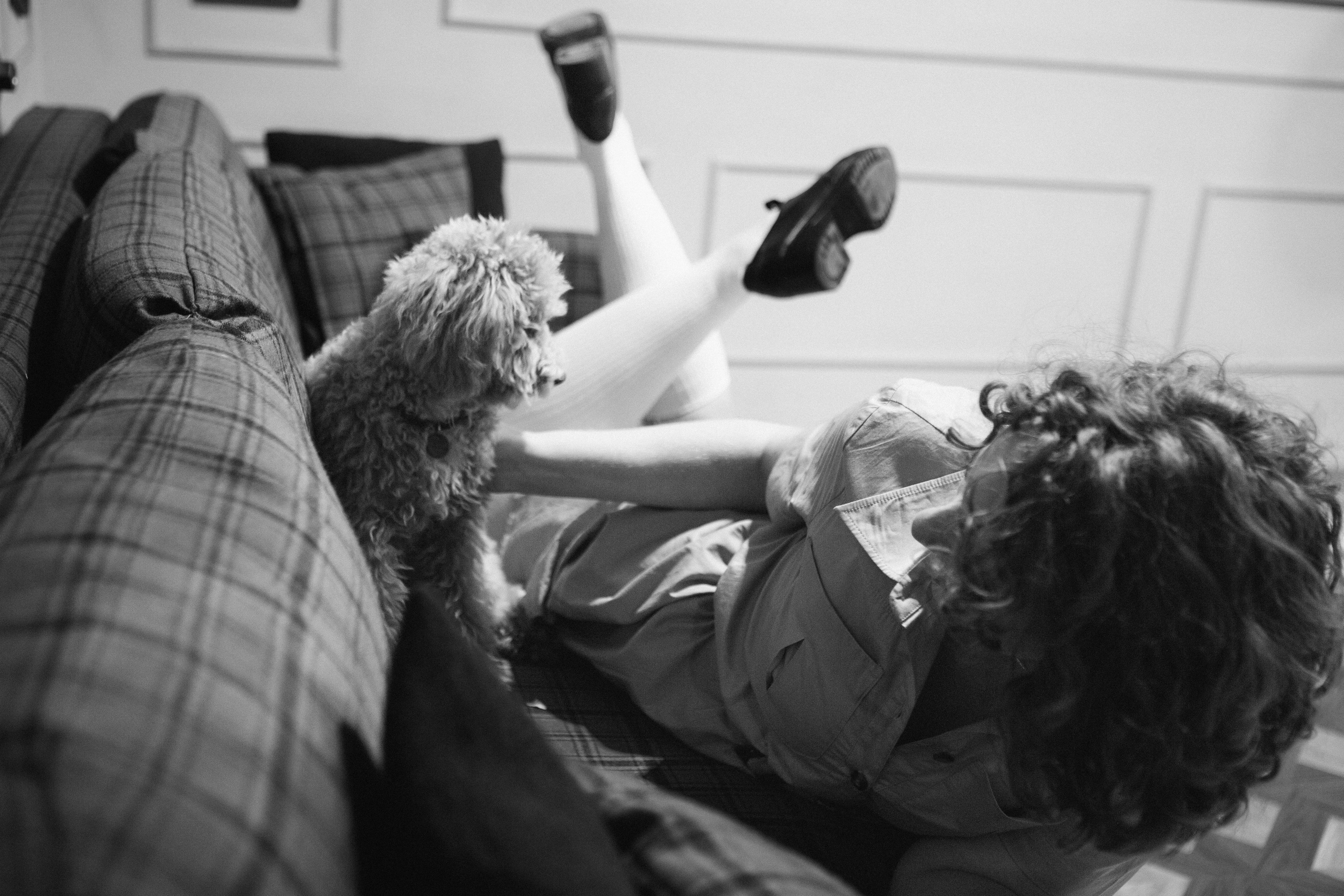 A cinematic daydream in the spirit of Wes Anderson’s style. Portrait, family and pet photographer in Cyprus, Ksenia Bourdelle