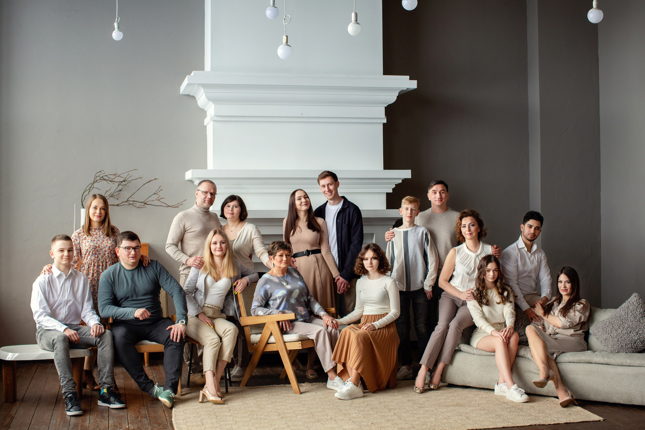 Семейная фотосессия в студии и дома Спб портфолио Насти Околот