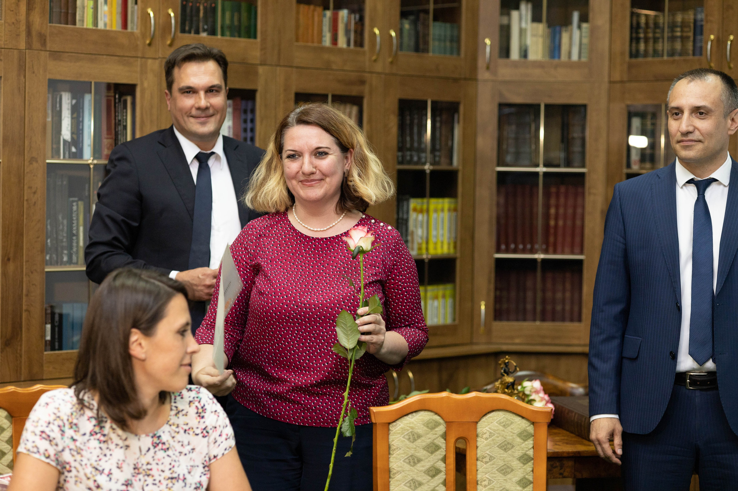 Награждение шахматной федерации