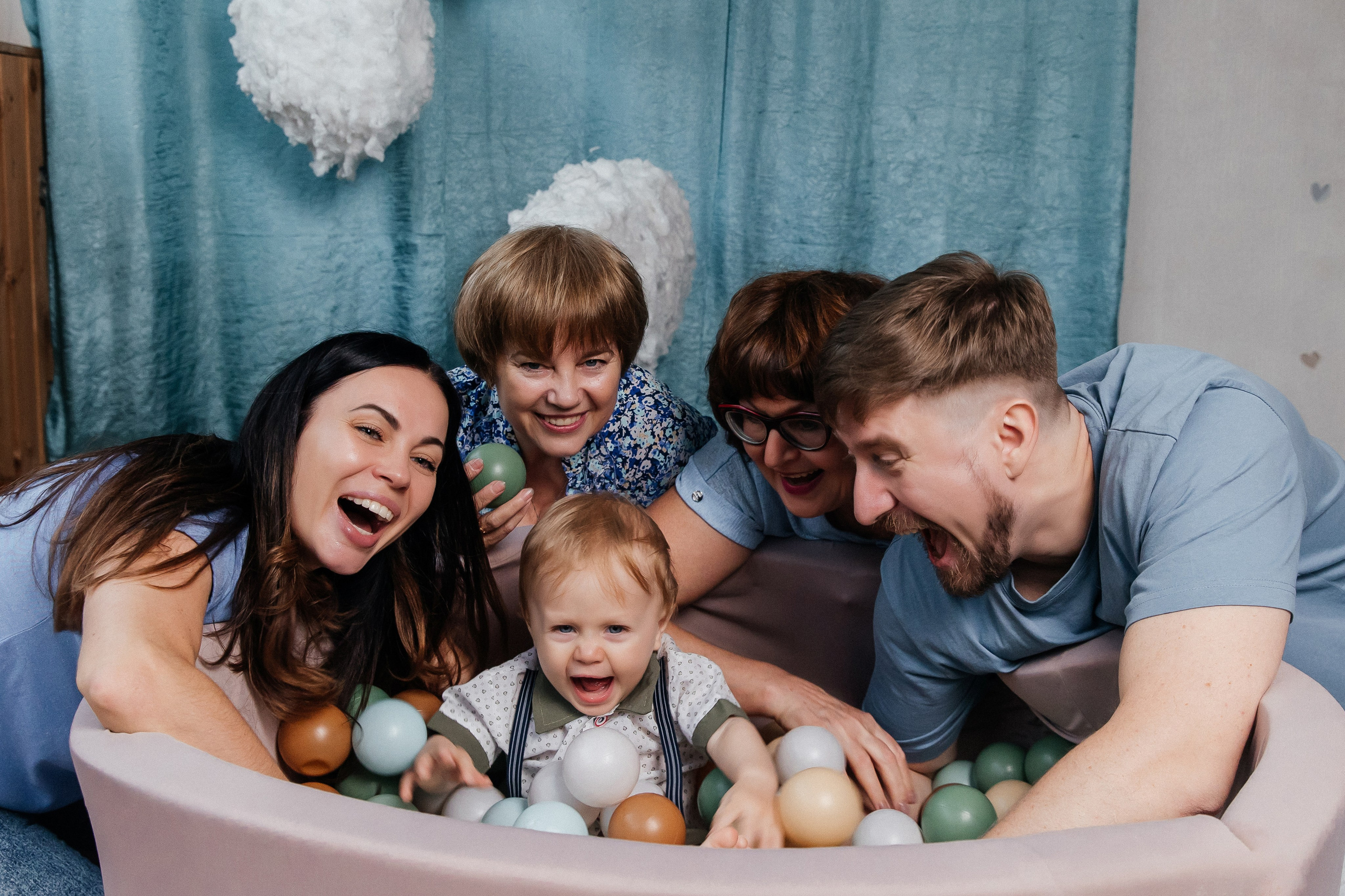 Фотосессия на 1 годик, детская фотостудия Кемерово