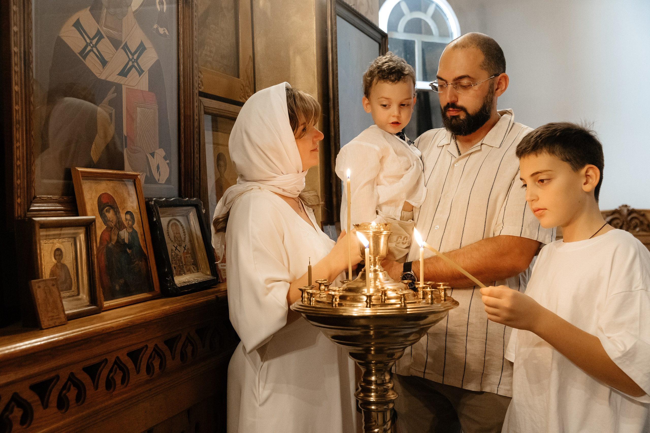 Крещение. Станица Кавказская. Свято-Никольский Храм. Свадебный фотограф Кропоткин Краснодар