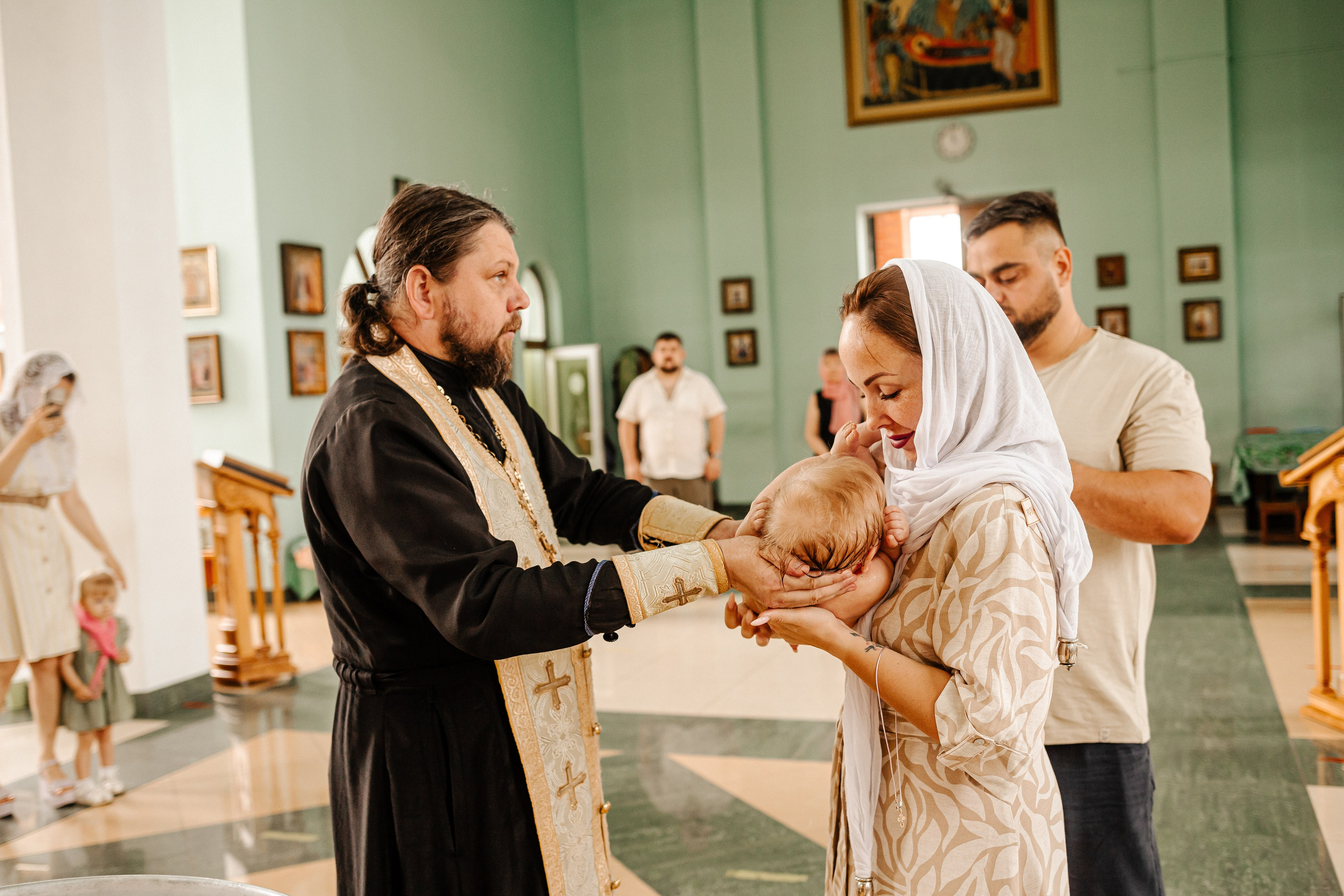 Крещение в Кропоткине. Свадебный фотограф Кропоткин Краснодар