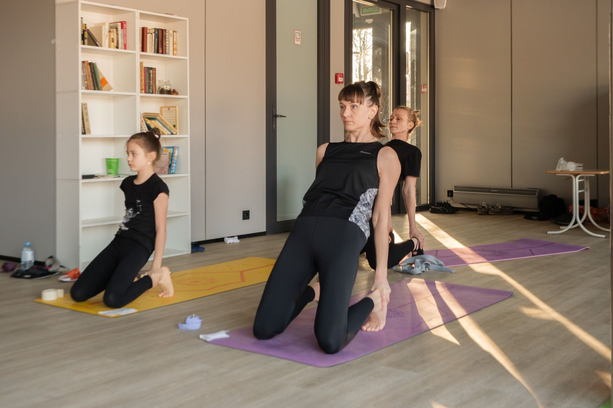 Фотосессия занятия по йоге со Светланой Банакиной