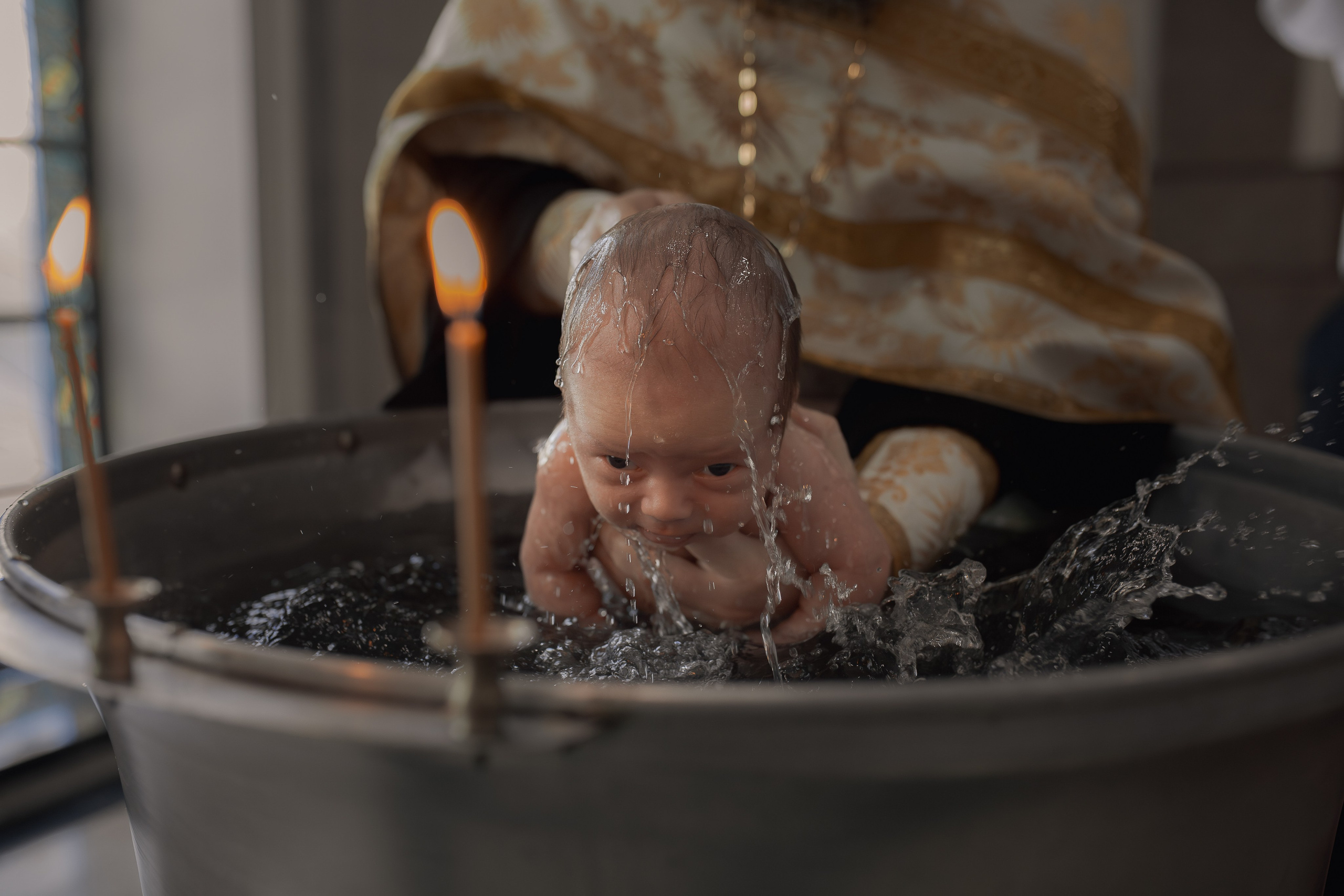 Таинство Крещения в Ташкенте над 40-дневным ребенком