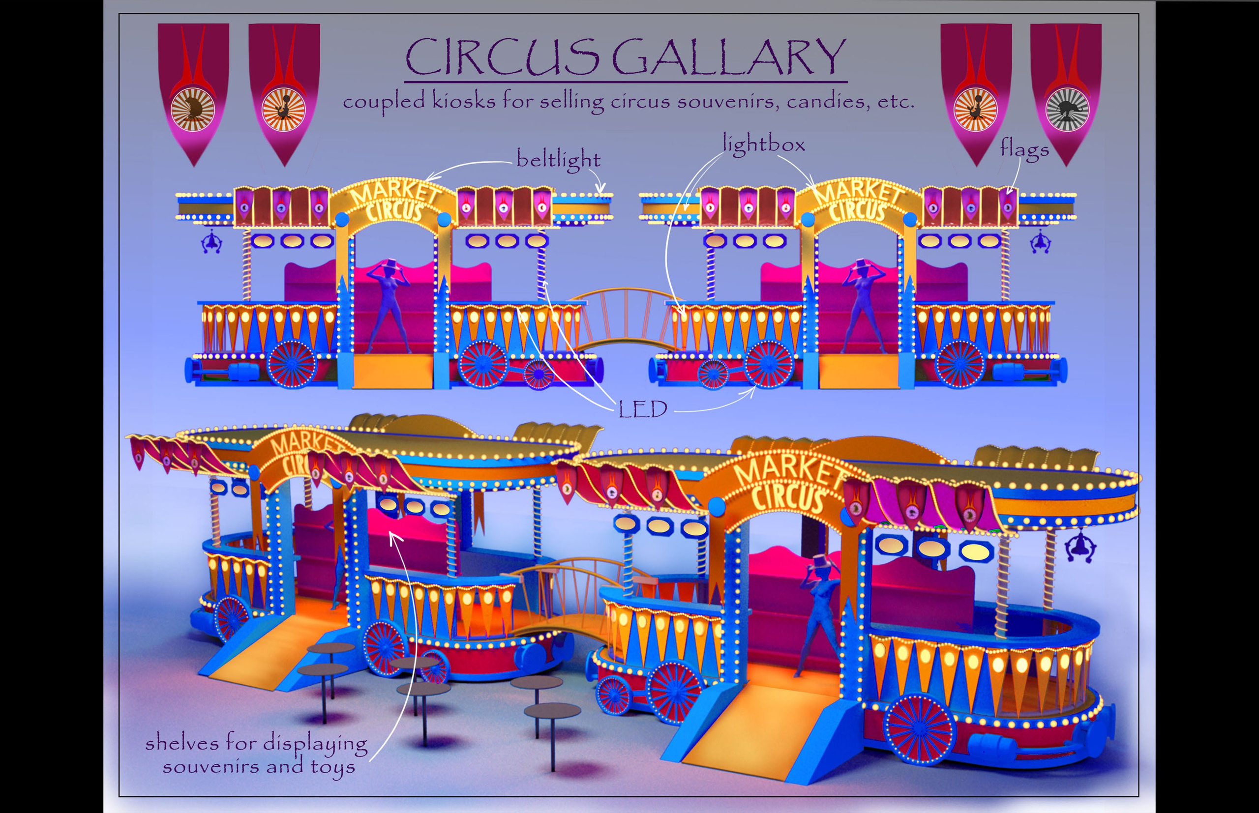 THEMED PARK. Munina Dina. Set design portfolio