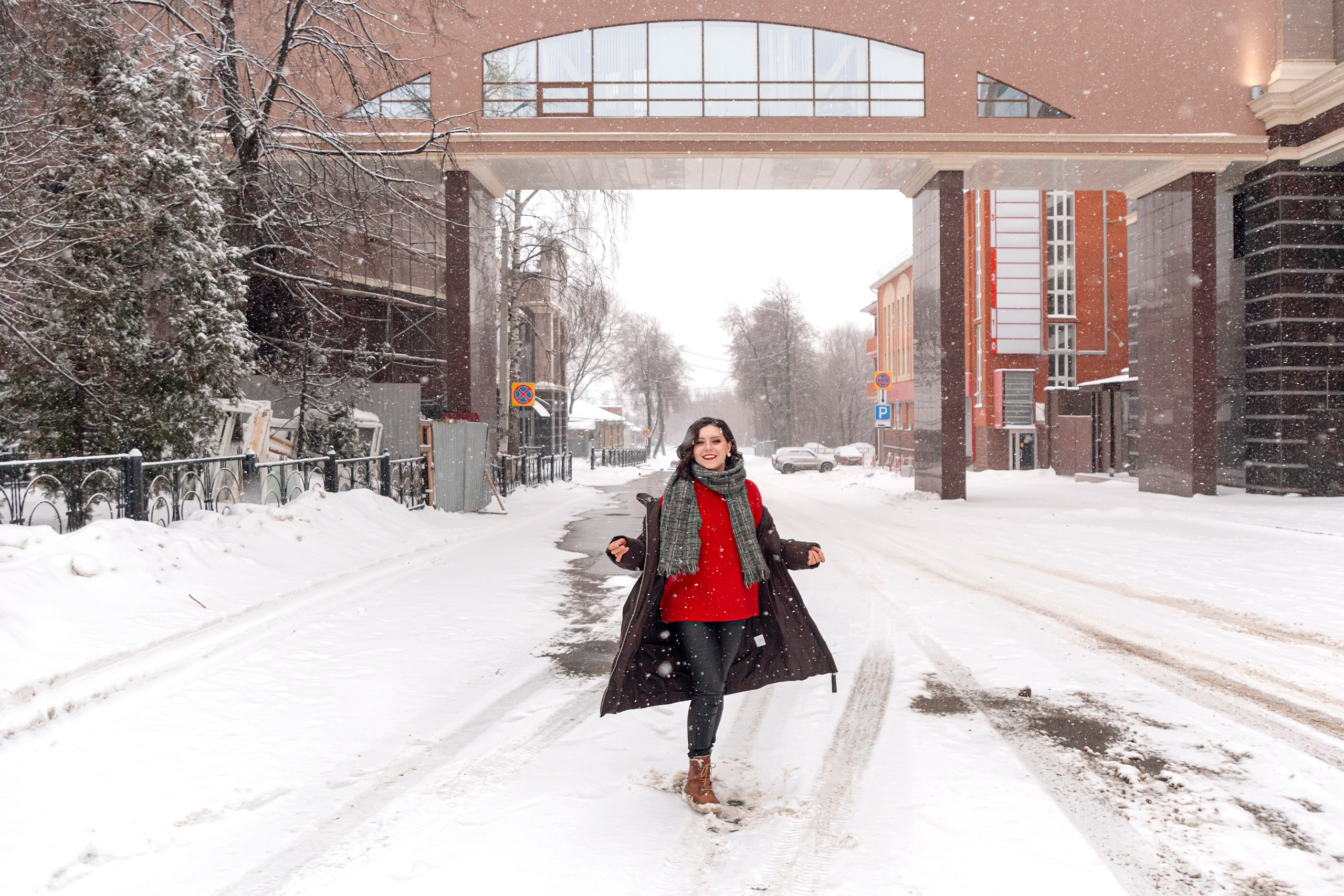 Зимняя прогулочная фотосессия в городе. Фотограф в Ульяновске Наталья Янкаускене