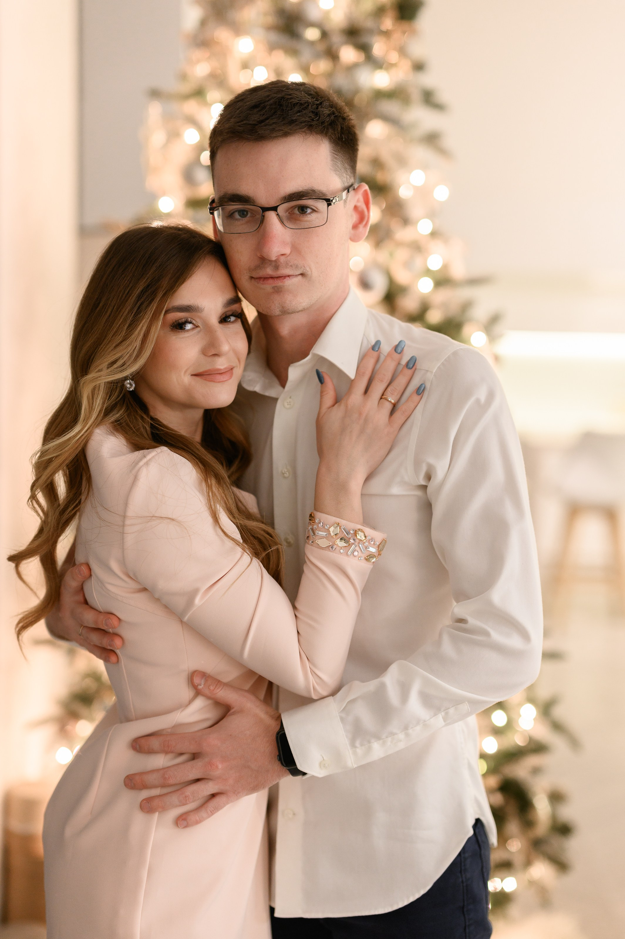 Семейная новогодняя фотосессия в фотостудии Мимика, зал Мия. Semerlina.ru