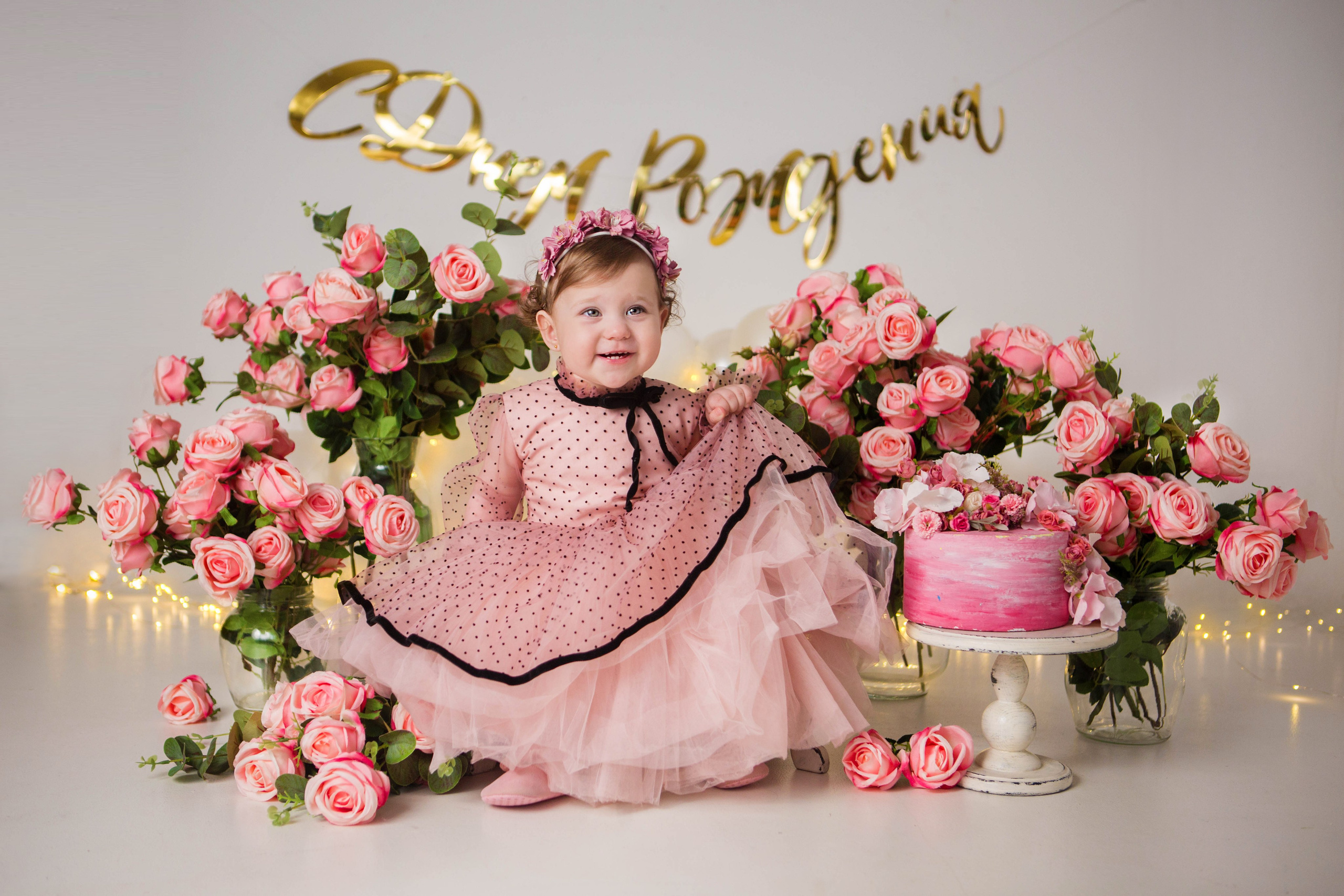 Даша, 1 год. Фотостудия «Антураж». Свадебный семейный и детский фотограф в Краснодаре Карина Федоровская