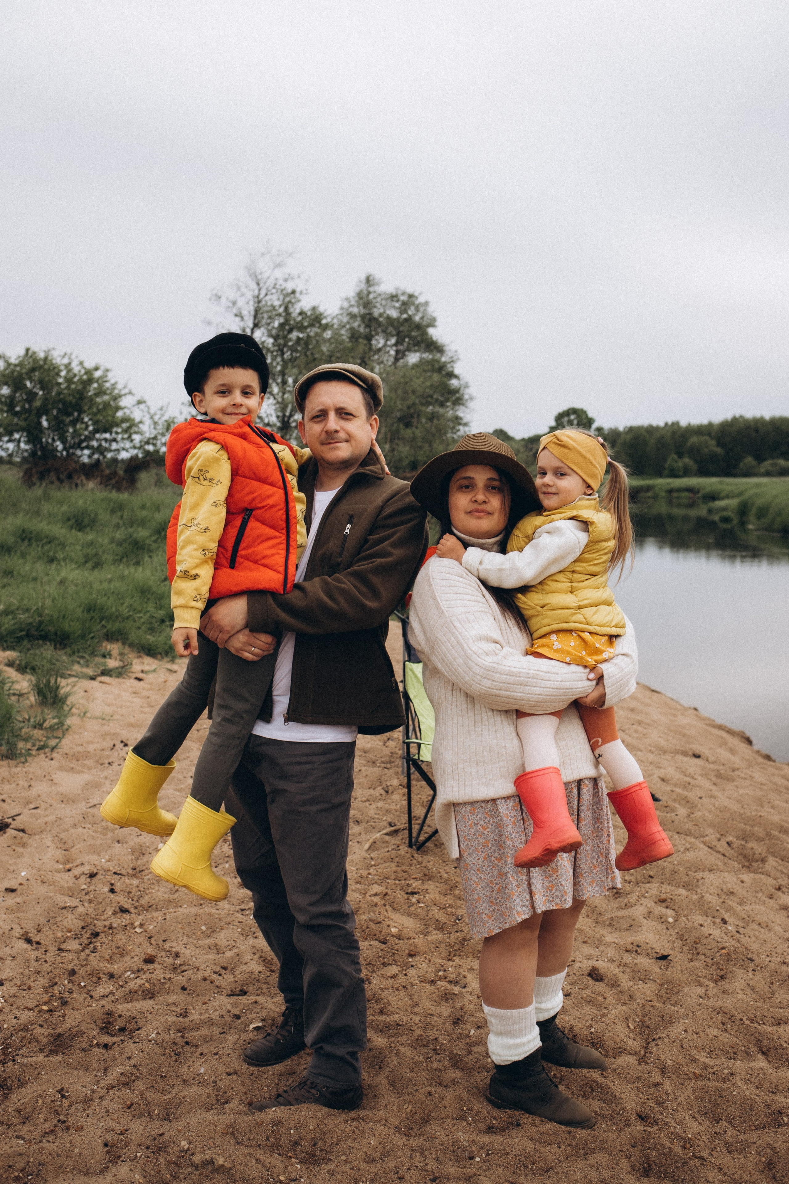 Вася, Юля, Сева и Полинка. Семейный и свадебный фотограф Анна Кожокарь