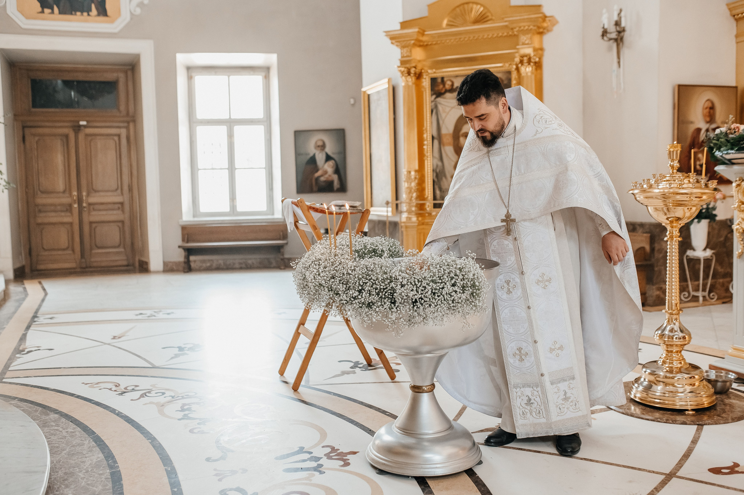 Крестины Ирины //// Храм святых апостолов Петра и Павла. Семейный и детский фотограф в Туле
