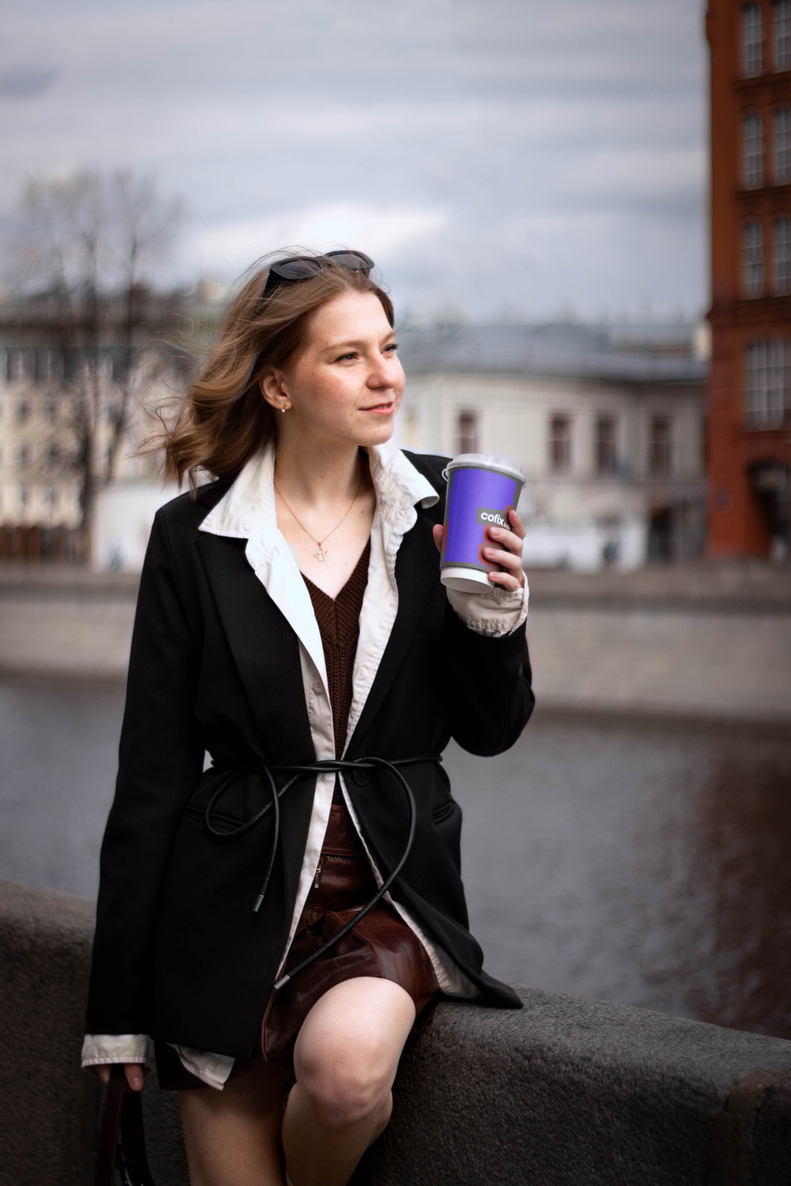 Аня на Крымской набережной. Портретный фотограф Москва Юлия Трякина