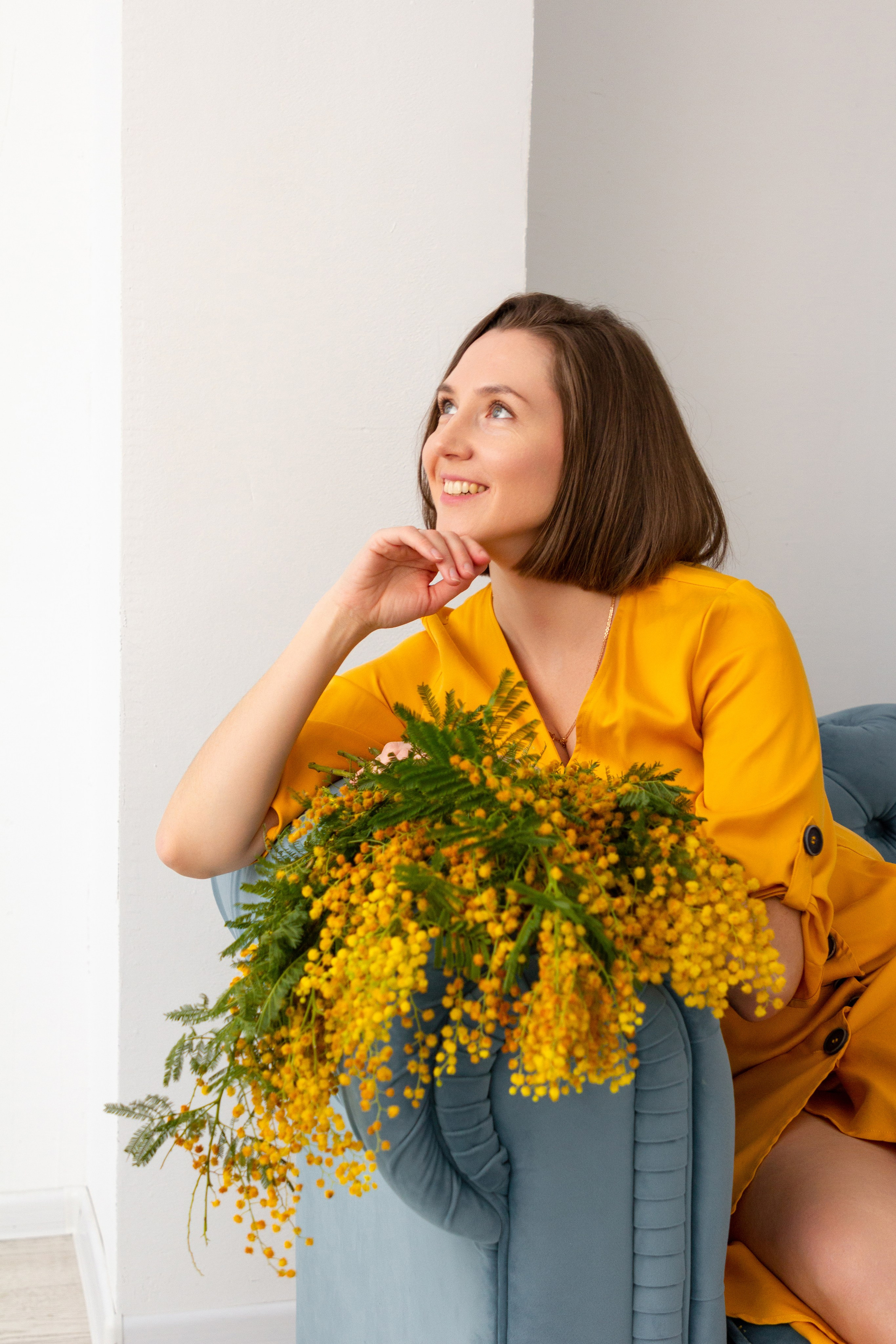 Фотодень с мимозой. Портретный и семейный фотограф в Санкт-Петербурге Ульяна Жукова